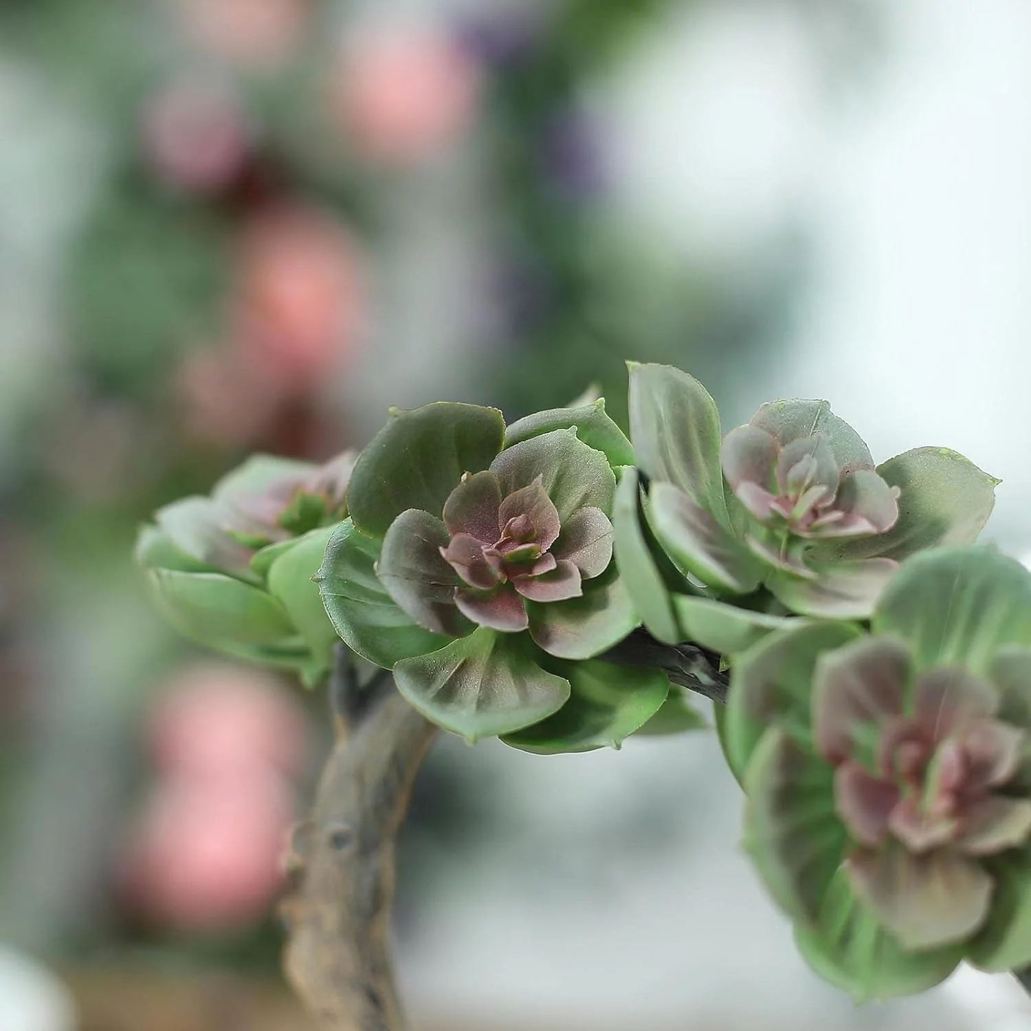 Efavormart Succulent Planter Set - Fake 9-piece Concrete Planter with Artificial Sunflower Plants (Color  Type3, Brand  )