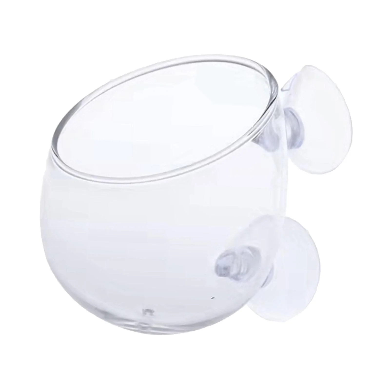 oshhnii Aquarium Plant Cup with Suction Cups Container Clear Tiny Plants Cultivation Pot