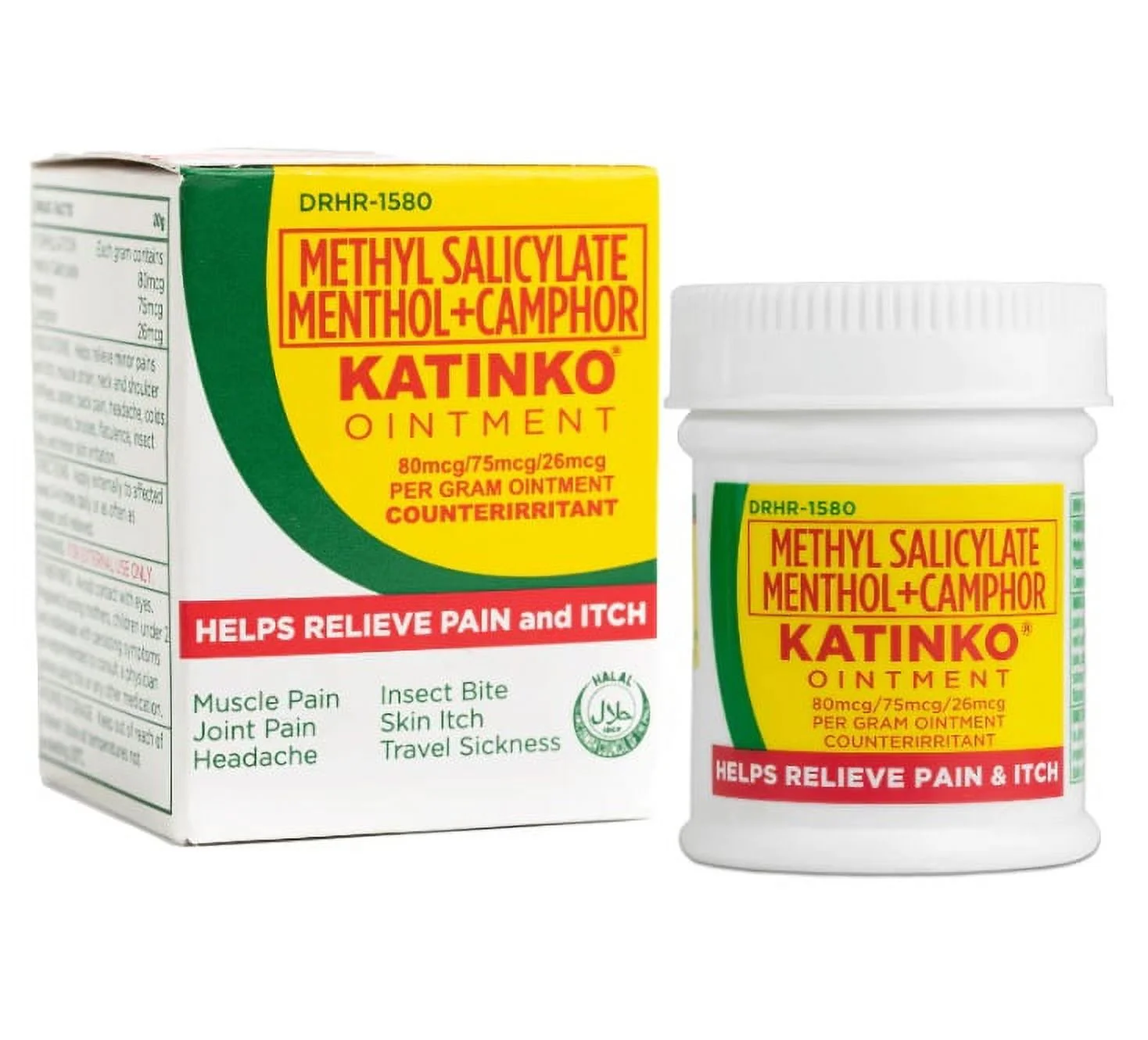 KATINKO Camphor + Menthol + Methyl Salicylate Ointment 30g - 2 JARS