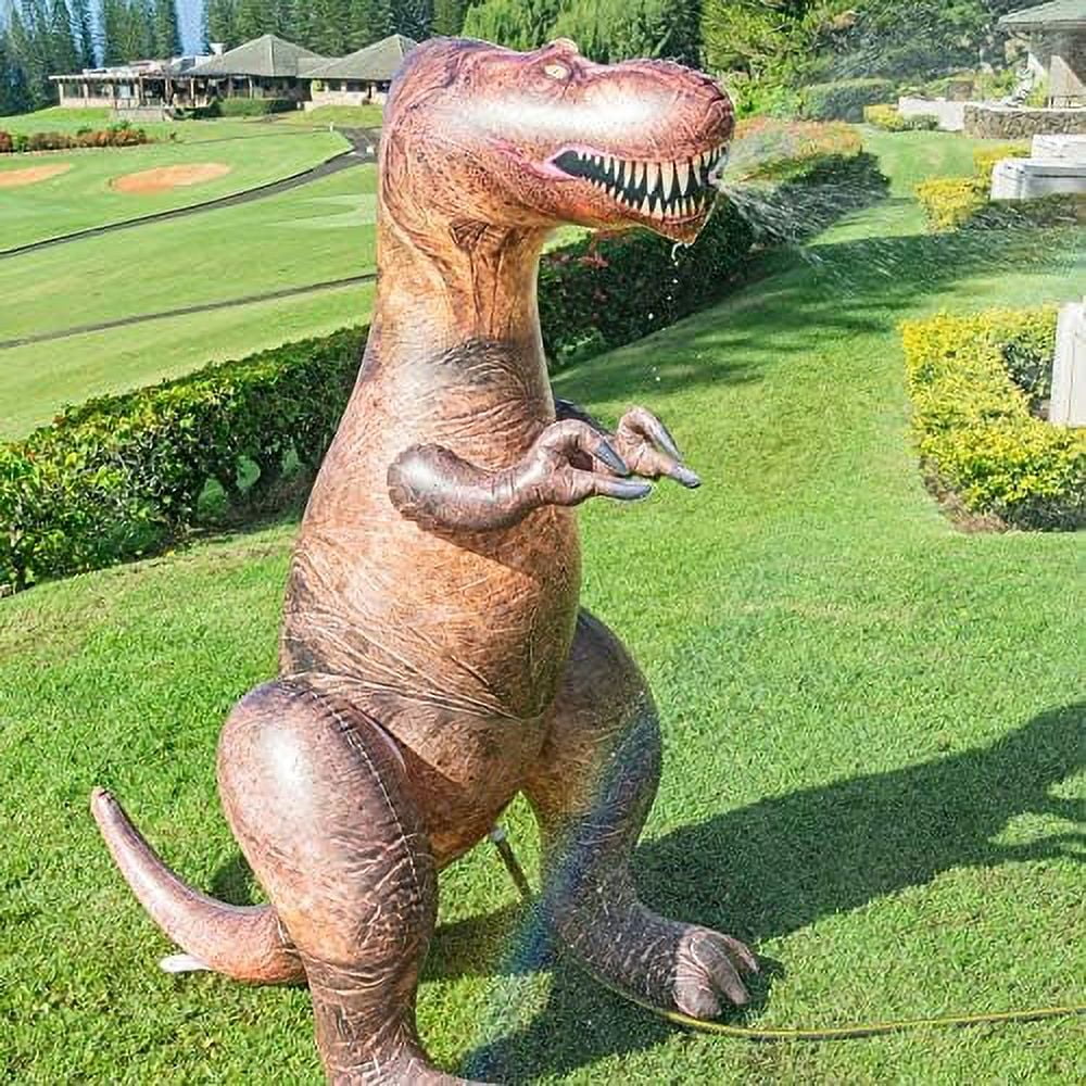 Gigantic T-Rex Sprinkler - Over 6 Feet Tall! A Dinosaur Sized Summer Sprinkler Fun Backyard Toy For All Ages.
