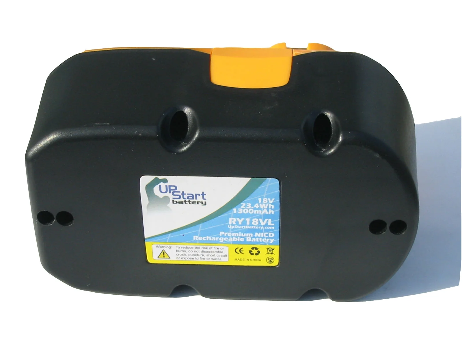 UpStart Battery Ryobi P400 Battery - Replacement Ryobi 18V Battery (1300mAh, NICD)