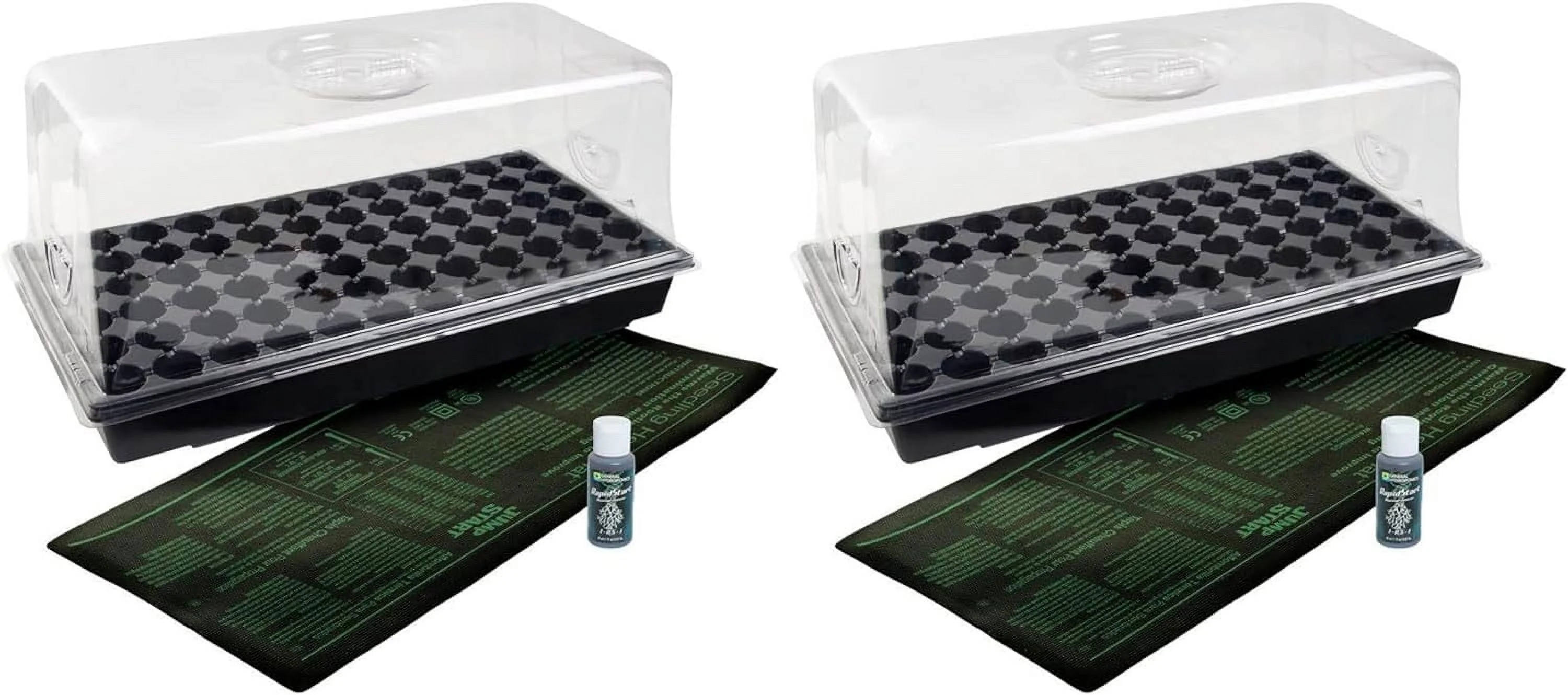 HYDROFARM Germination Hot House With Heat Mat Hydroponic Flower Grow (2-Pack)