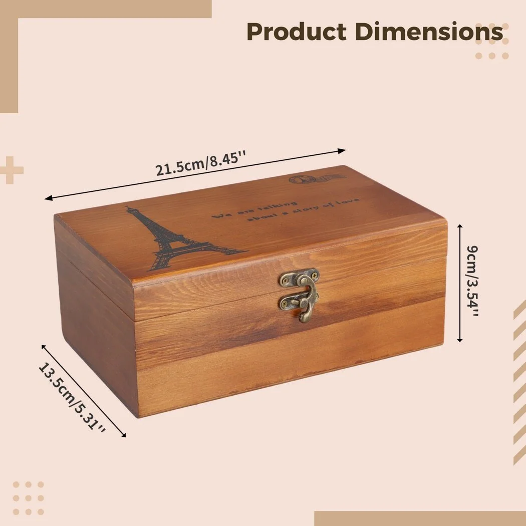 Sewing Tool Kit with Retro Wooden Box, Complete Home Hand Sewing Repair Tool Kit, Wooden Sewing Supplies Thread Needle Kit for Adults Teenagers Beginners