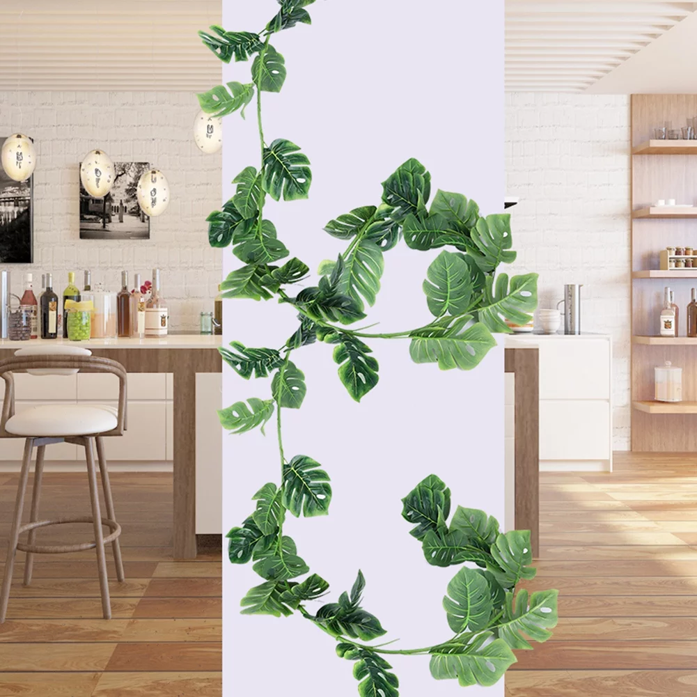 Fyearfly Artificial Plants Vines, Fake Hanging Plant Rattan Hanging Faux Plastic Plants for Wall Indoor Outdoor Basket Planter Floral Wedding Garland Decor