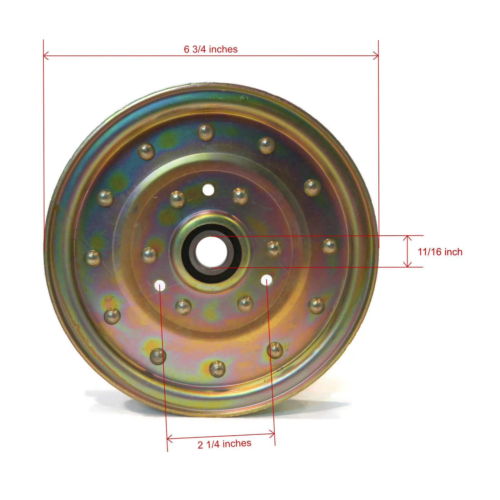 The ROP Shop | (Pack of 2) Flat Idler Pulleys For 2004 Toro Z Master Z500 74242 52