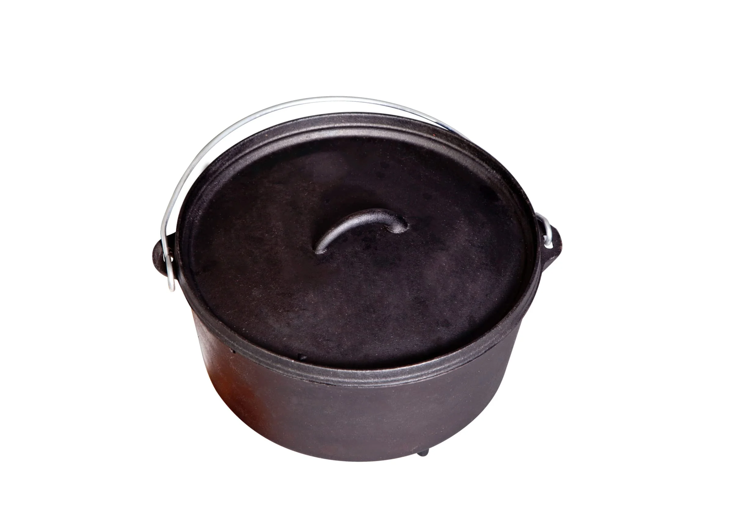Classic Deep Dutch Oven - Cast Iron Dutch Oven Pot with Lid for Indoor & Outdoor Cooking - 12