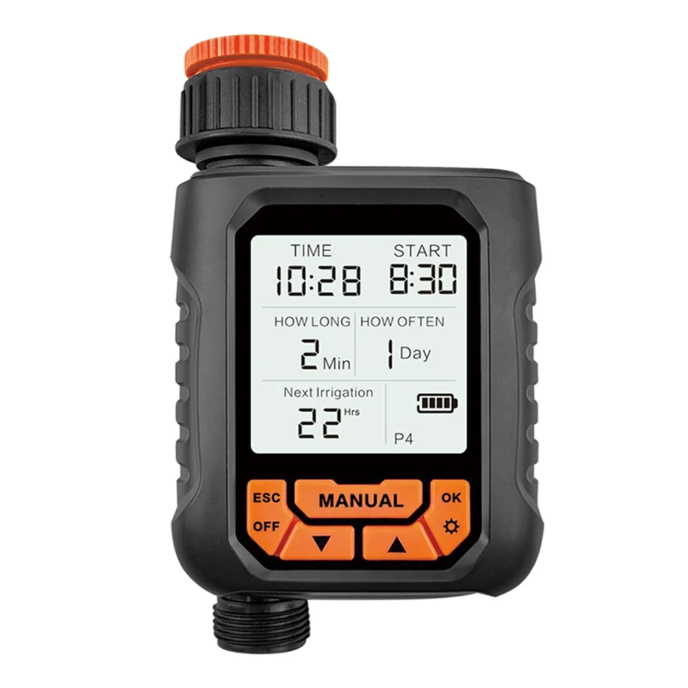 moobody Irrigation Timer, Programmable Sprinkler Timer for Yard Lawn Manual/Automatic Watering