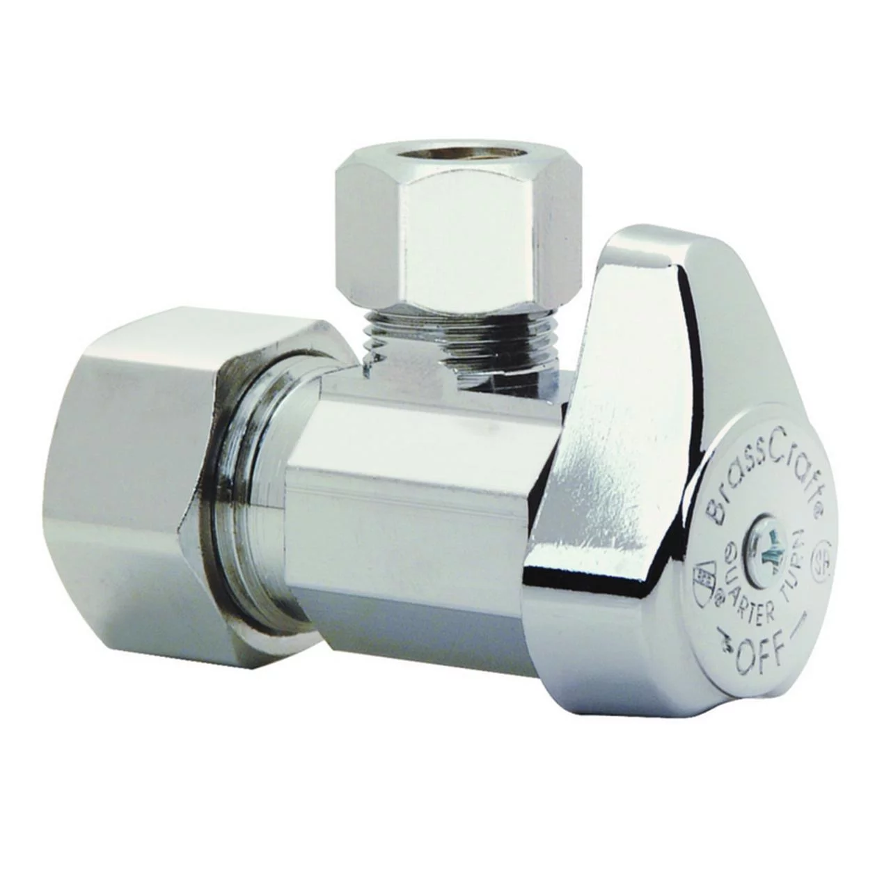 Brass Craft G2CR19XCD Angle Valve - Chrome - 0.62 x 0.37 In.