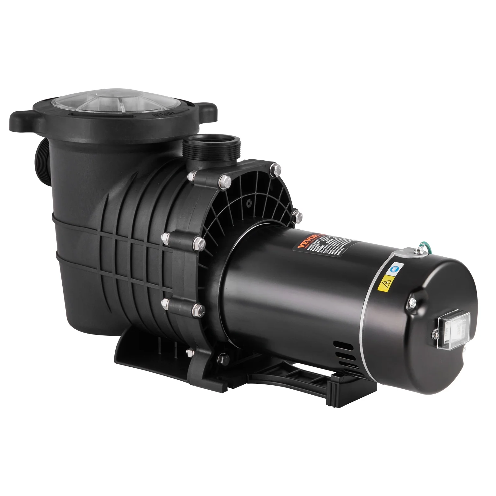 SKYSHALO 2 HP Above Ground Pool Pump Single Speed 110 GPM 110V/240V UL