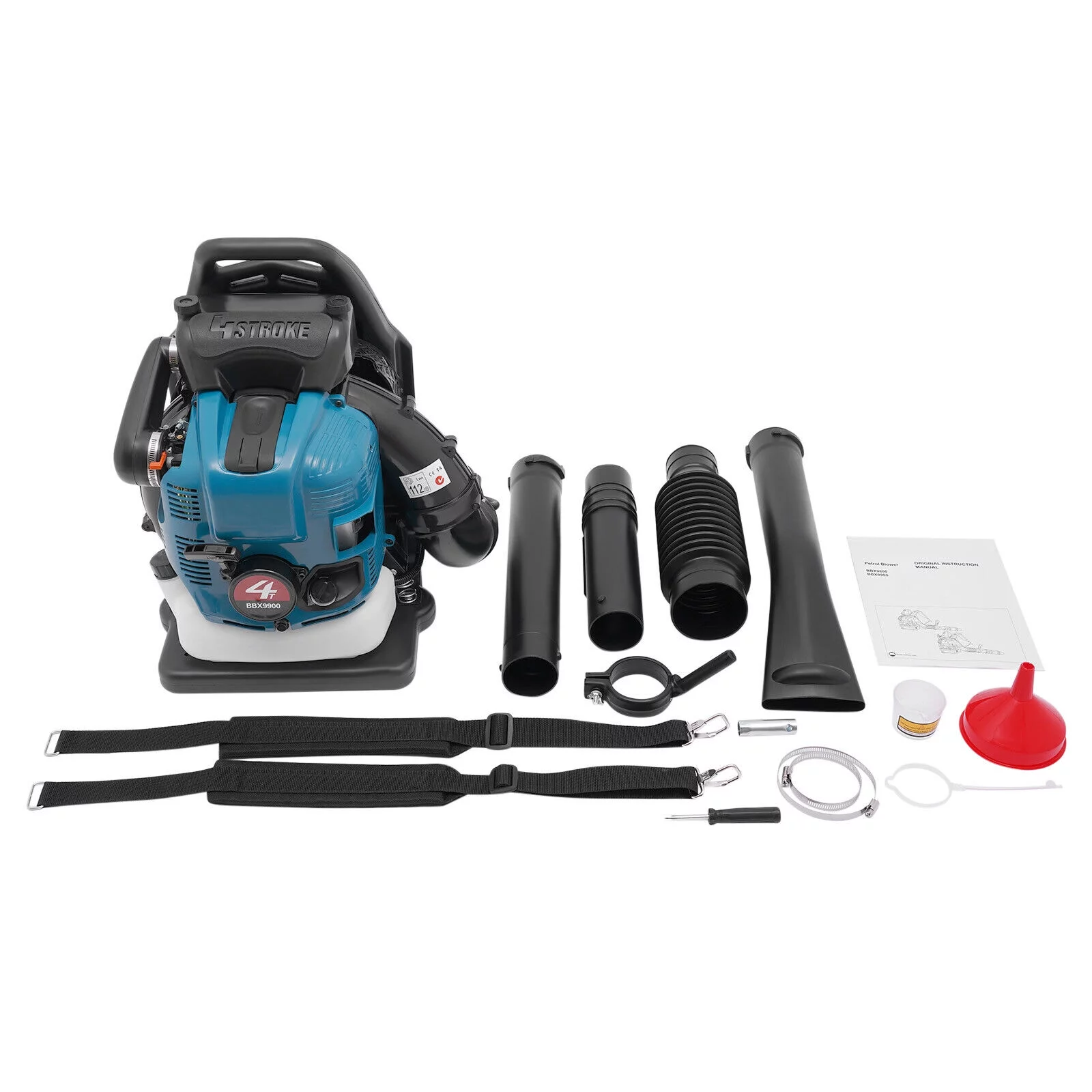 Miumaeov 75.6cc 4 Stroke Commercial Gas Powered Grass Lawn Blower Backpack Leaf Blower