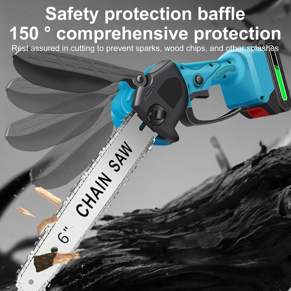 PWTOOL Handheld Chain Saw | High Efficiency Hand Chain Saw Small Hand Saws | Electric Handheld Chainsaw Electric Tree Saw with Ergonomic Handle for Deforestation Pruning Gardeing