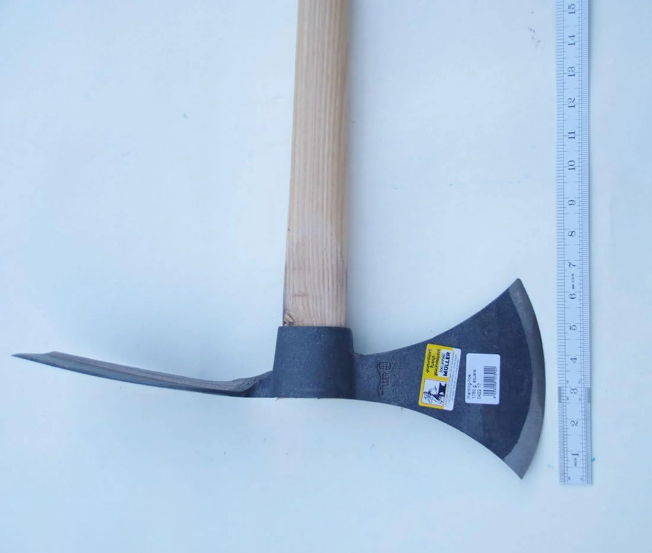 Heavy Duty Square Planting-Hoe, Special-Hardened Garden Weeding Axe, Landscaping Tool 0422,17