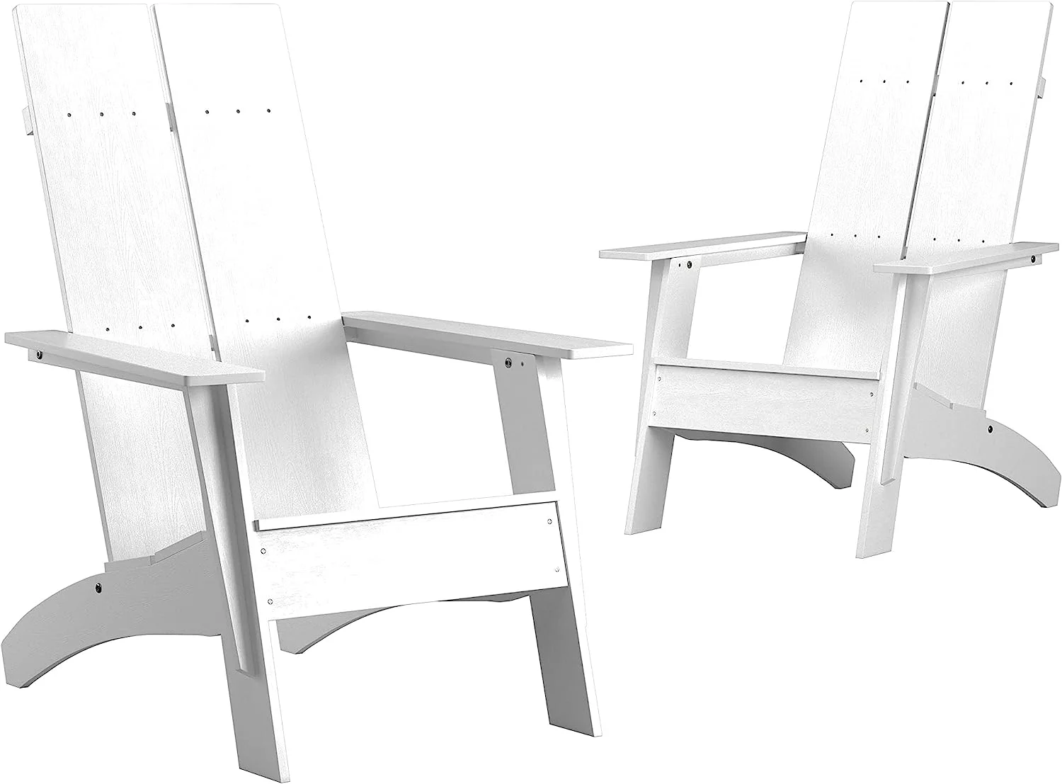 Charlestown Poly Resin Adirondack Chair - Gray - All Weather - Indoor/Outdoor