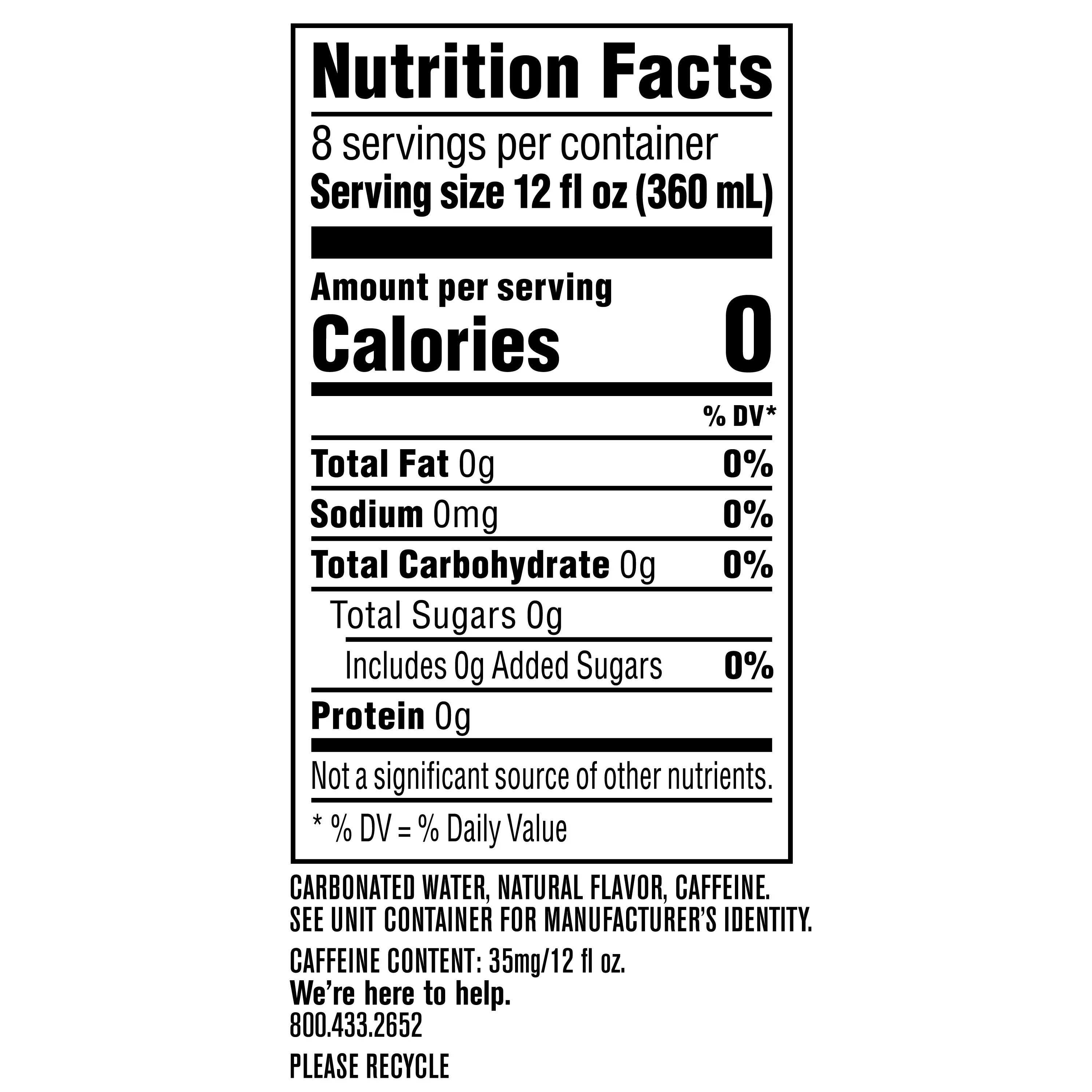 Bubly Bounce Caffeinated Mango Passion Fruit Sparkling Water, 12 fl oz, 8 Pack Cans