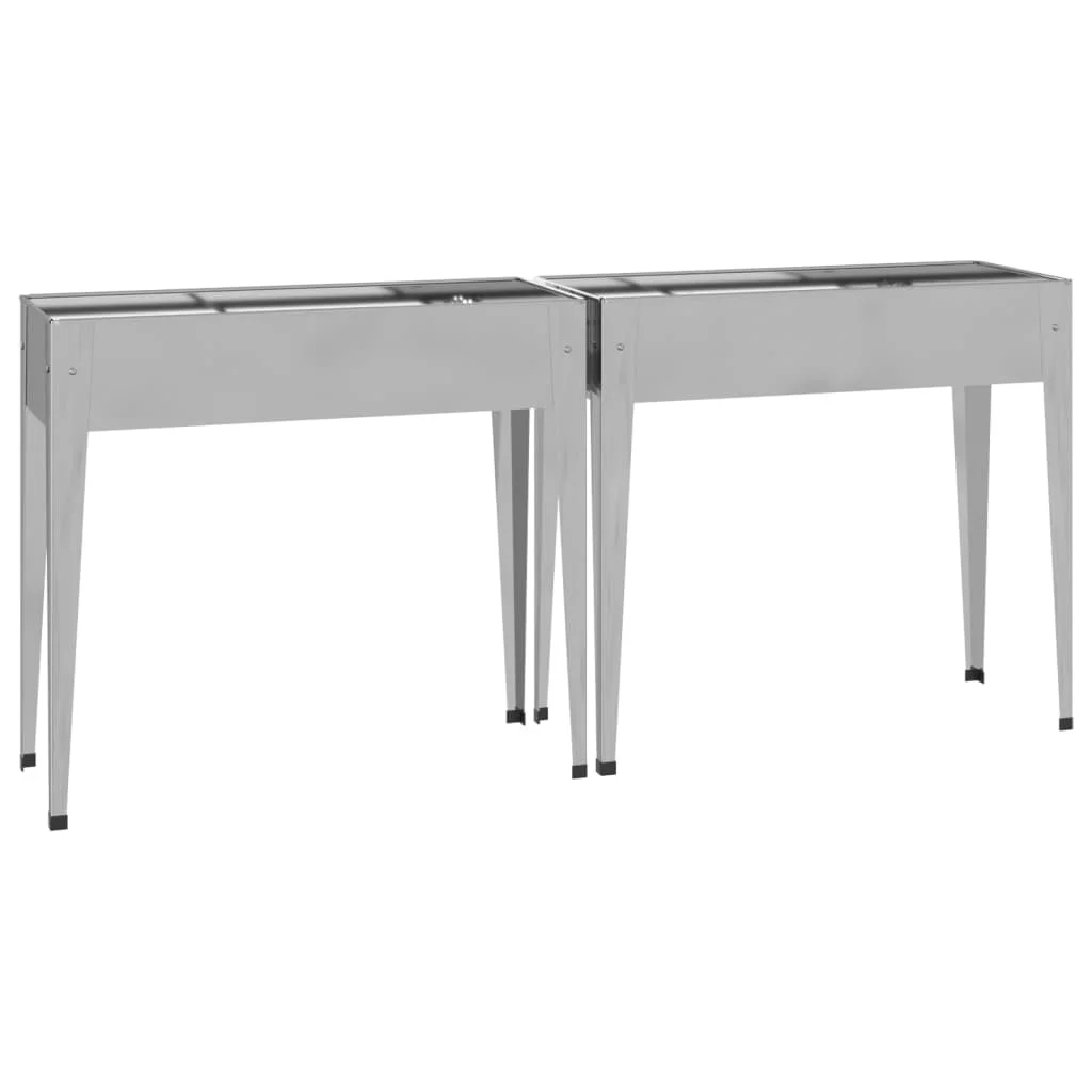 Walmeck Garden Seeders 2 pcs Galvanized Steel