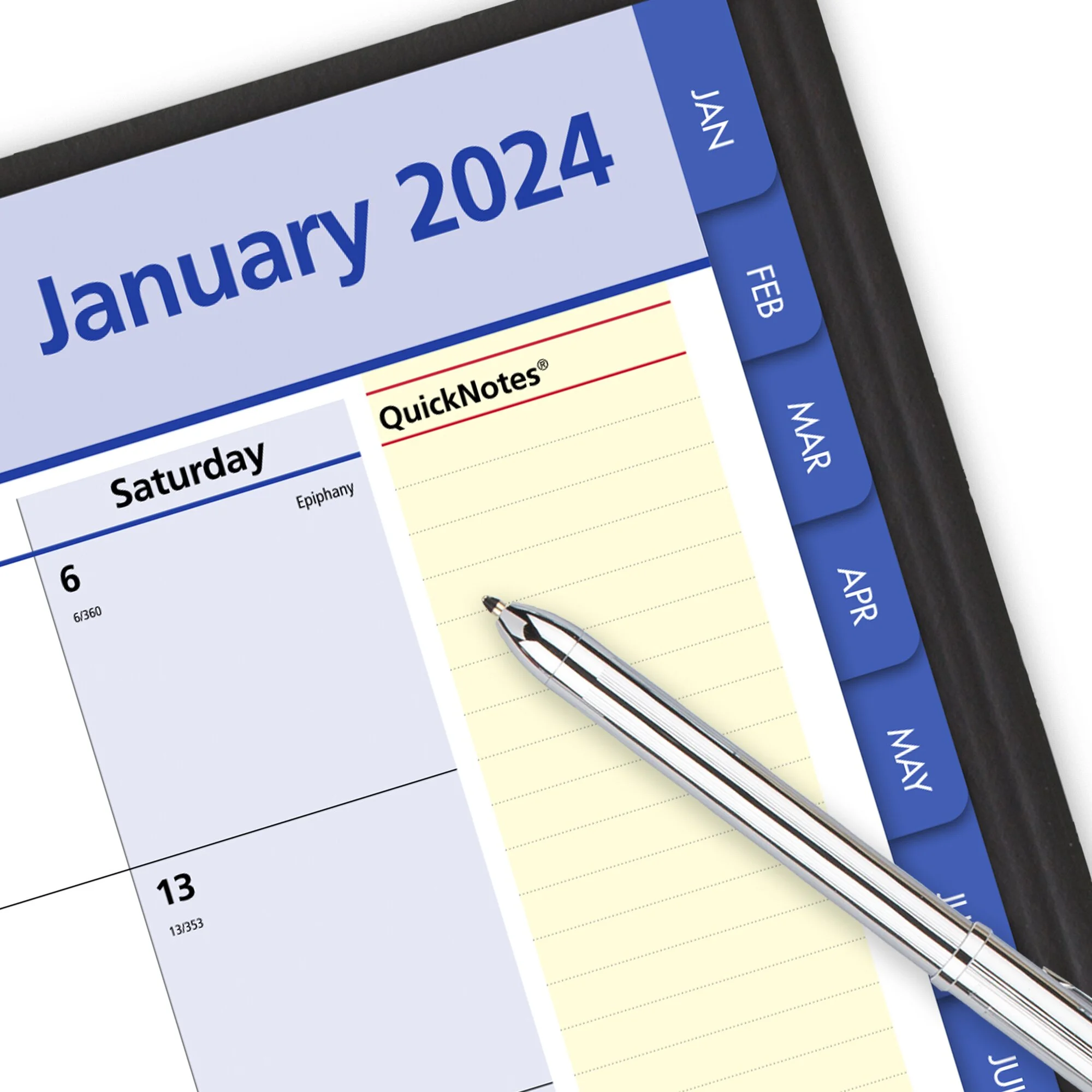 AT-A-GLANCE QuickNotes 2024 Monthly Planner Black Large 8 14 x 11 - Monthly