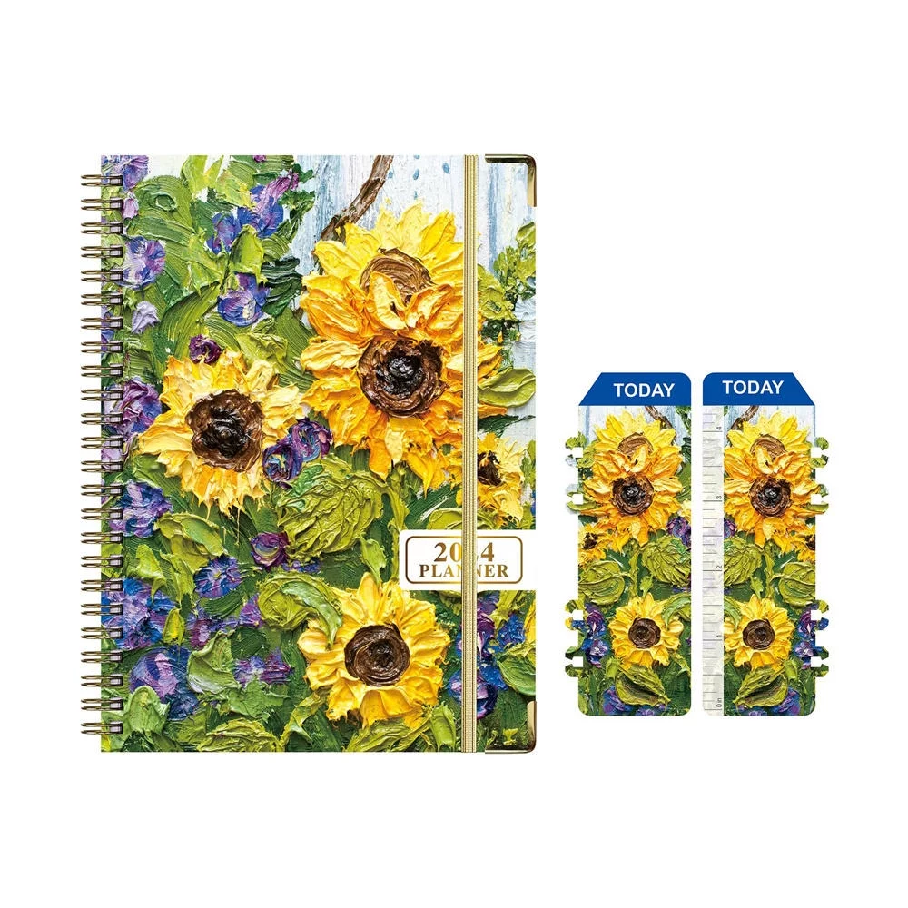 Daily Calendar Planner Notebook 2024 Weekly Monthly Office Agenda Organizer Time Management Personal Appointment Journal