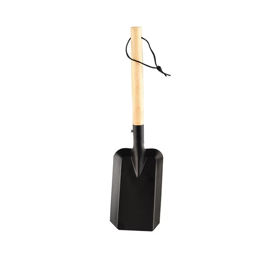 1Pc Household Garden Shovel Wooden Handle Shovel Outdoor Planting Shovel