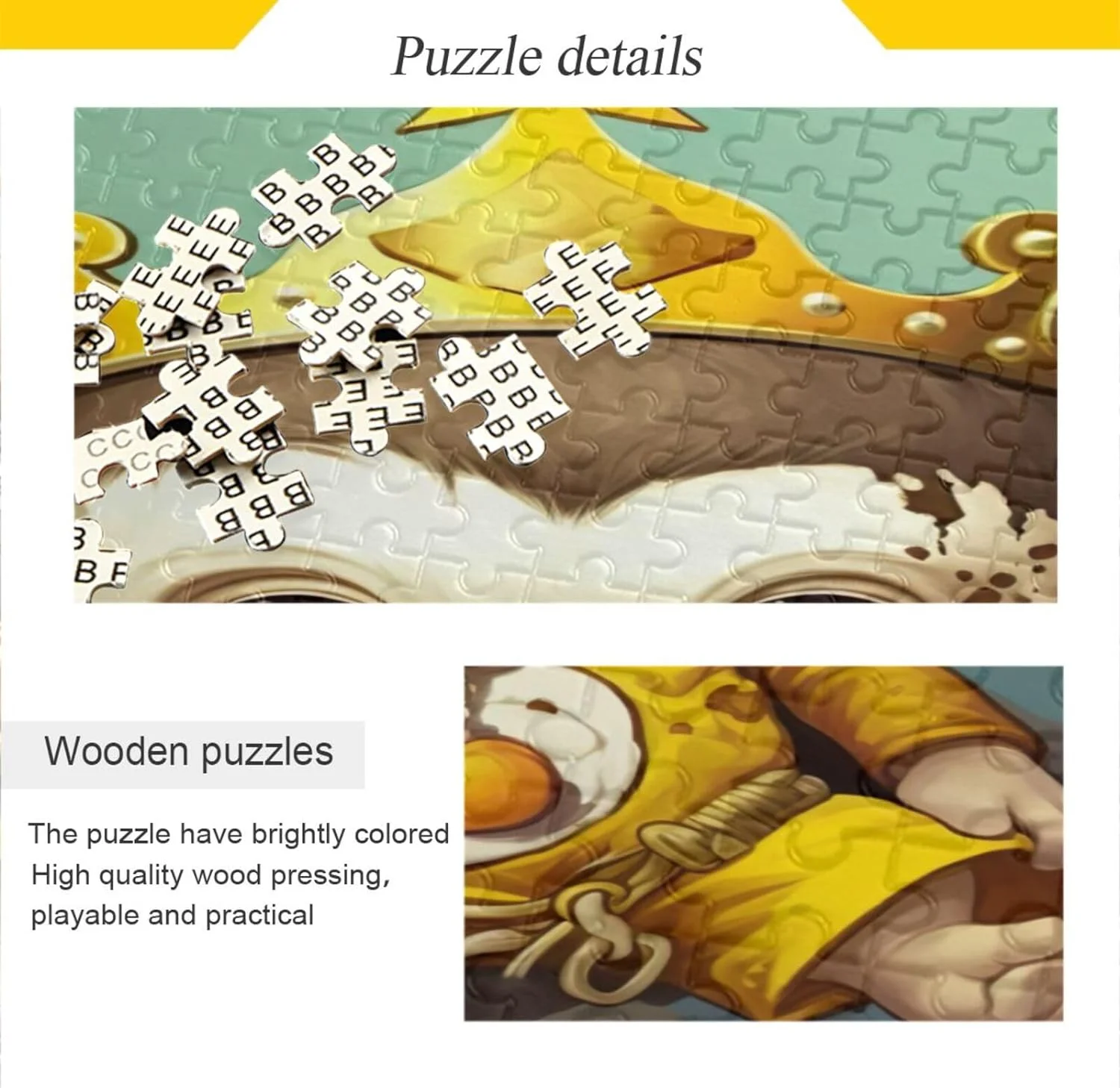 SKYSONIC Jigsaw Puzzles for Adults or Kids 500 Piece,Cute Cartoon Monkey Intellectual Decompression Fun Family Puzzles Game for Christmas Holiday Toy Gift