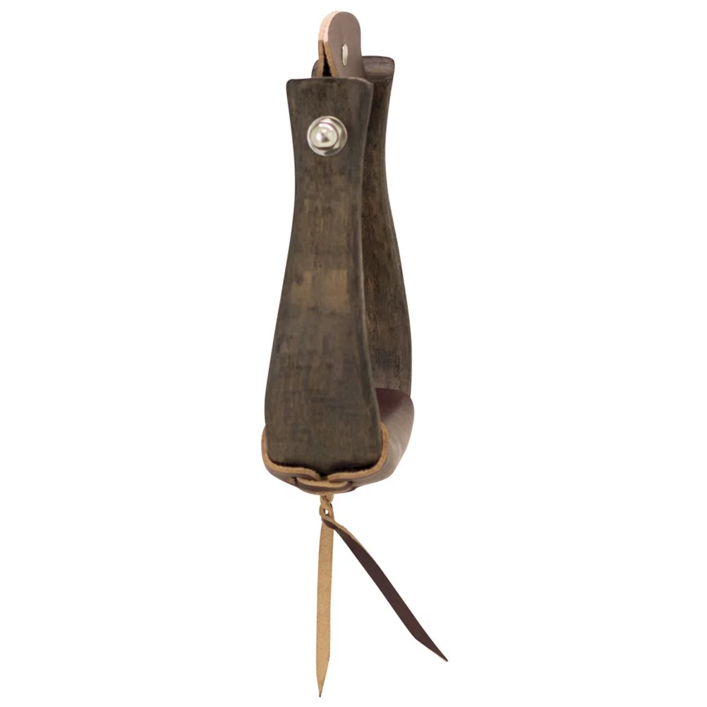 Partrade Trading Corporation Open Range 2-1/4 Dark Wood Bell Stirrup