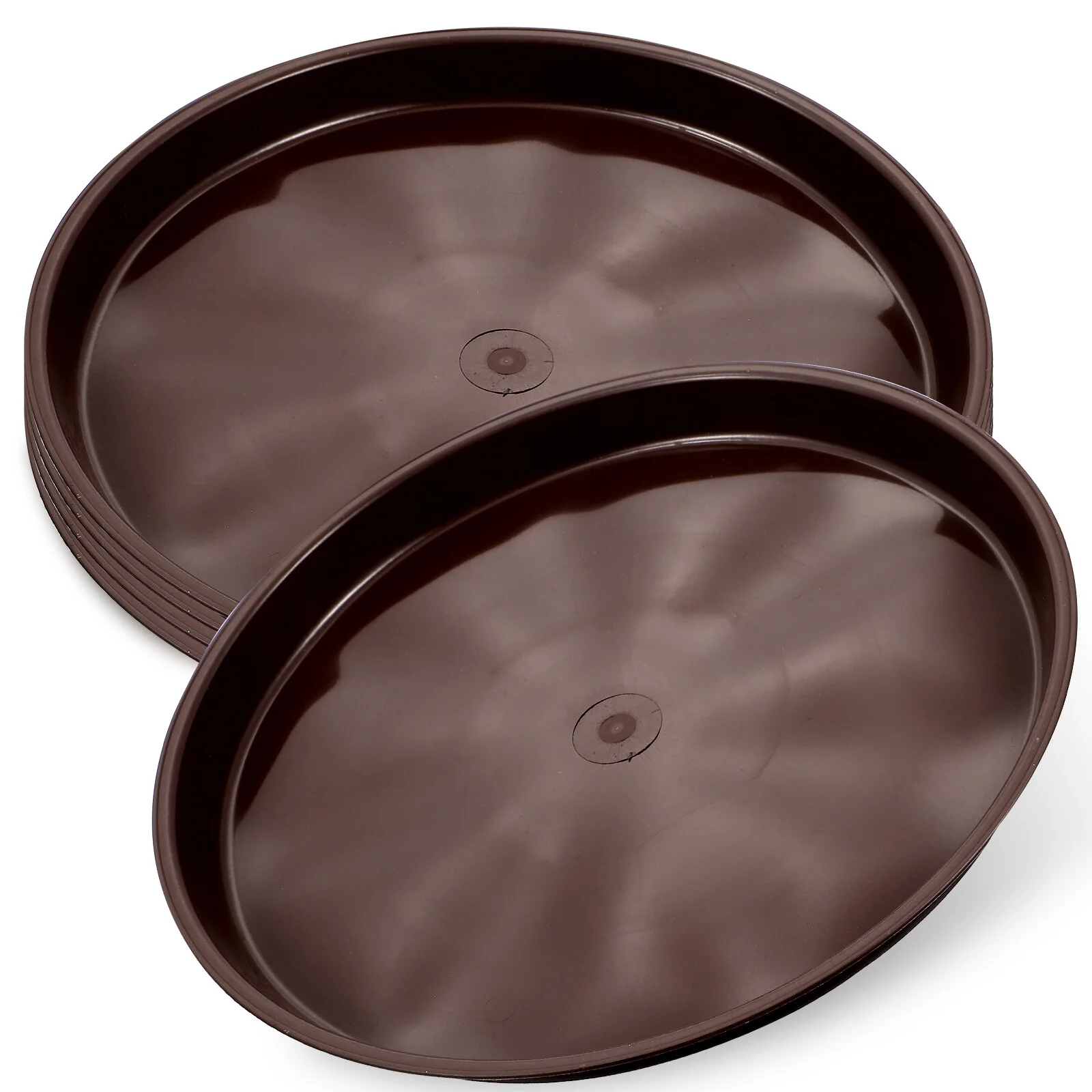 Qumonin 5pcs Plant Saucer Tray Heavy Duty Plastic Water Trays for Pots 26CM