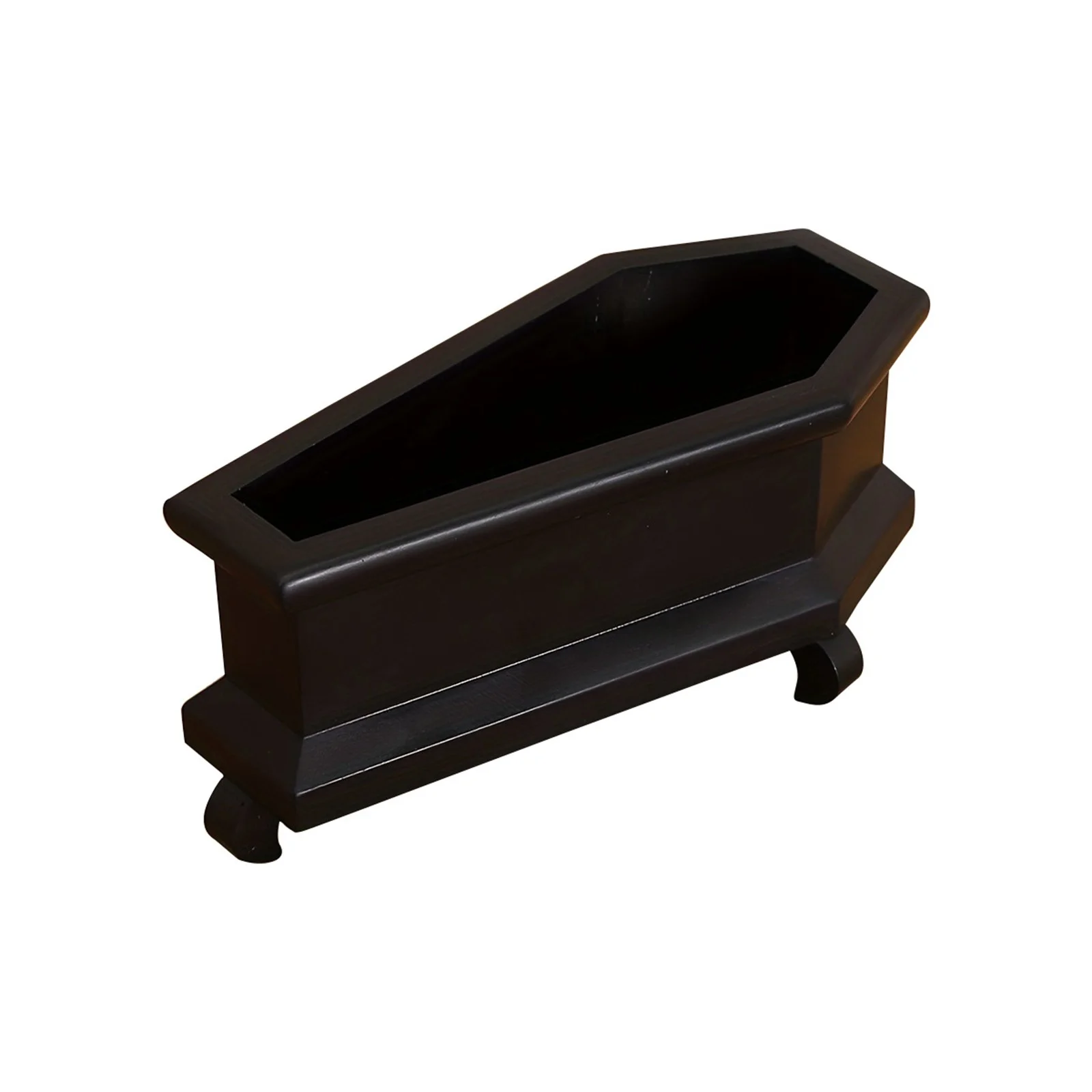 SIfdSeng Coffin Flower Pot Outdoor Succulent Pot Indoor Resin Small Cute Flower Pot with Holes Desk Decoration Gothic 4th of July Decorations Outdoor Yard Unique Fathers Day Gift Ideas