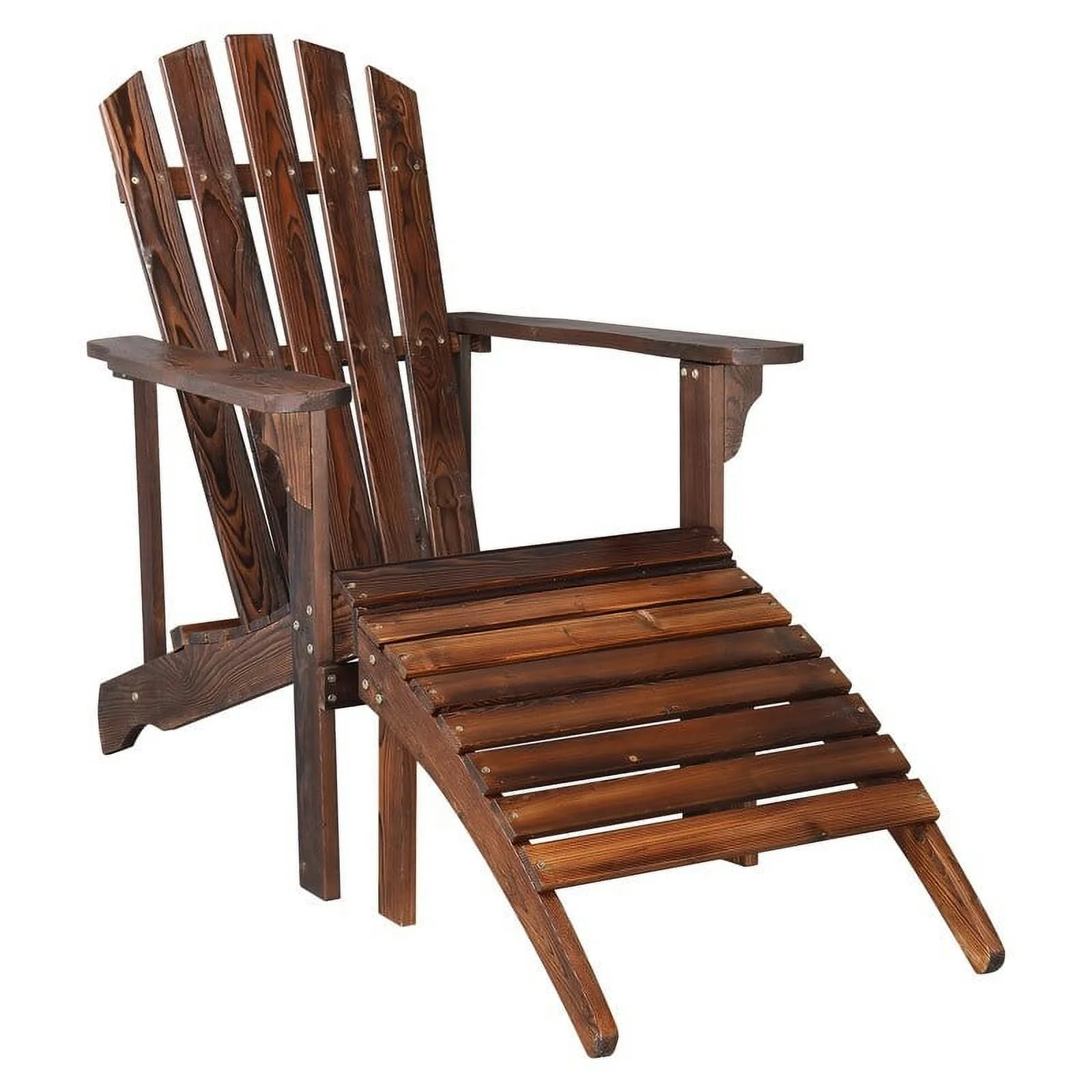 Outdoor Wood Adirondack Chair Set