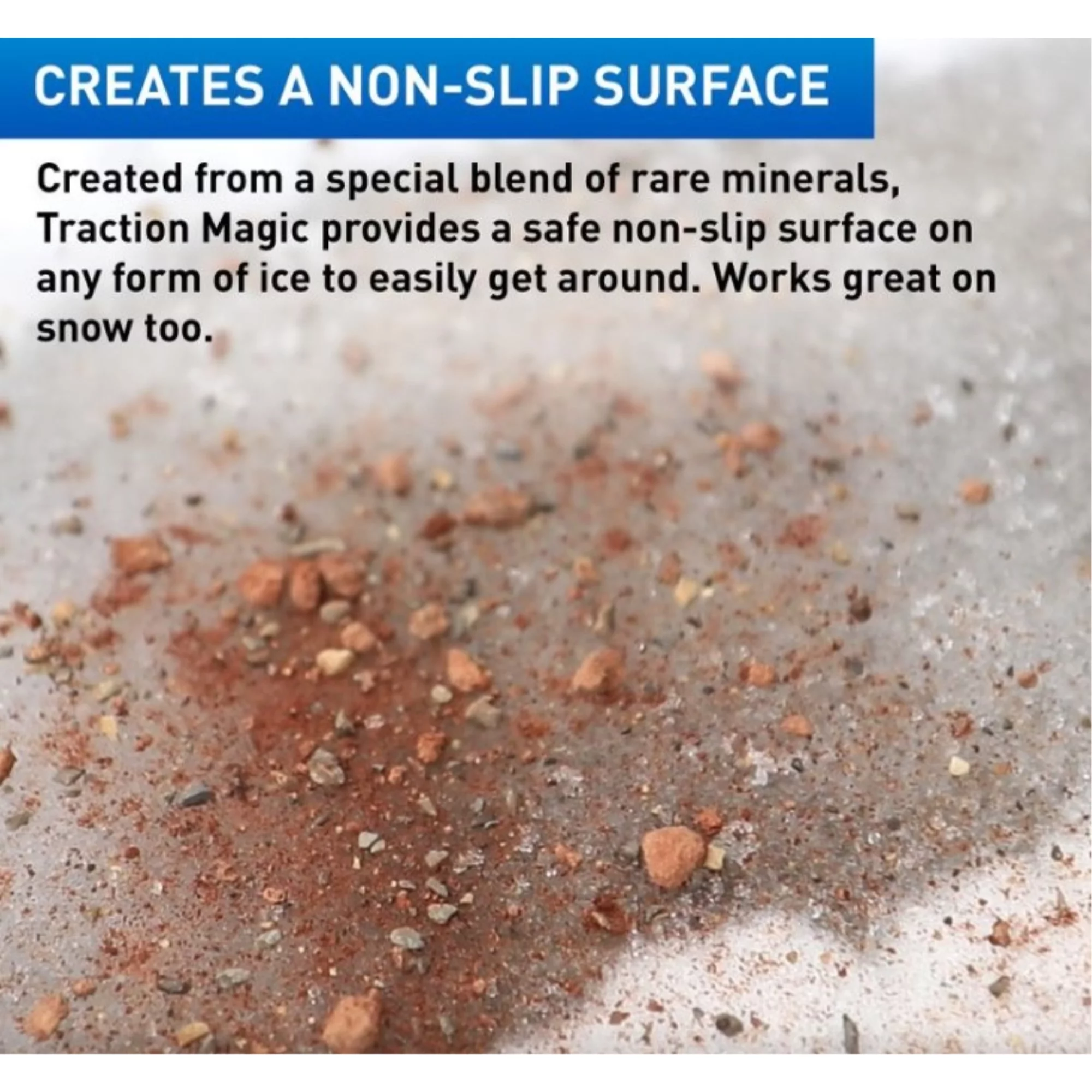 Traction Magic Quick Application All Natural Ice and Snow Melter, 45 Pound Bag