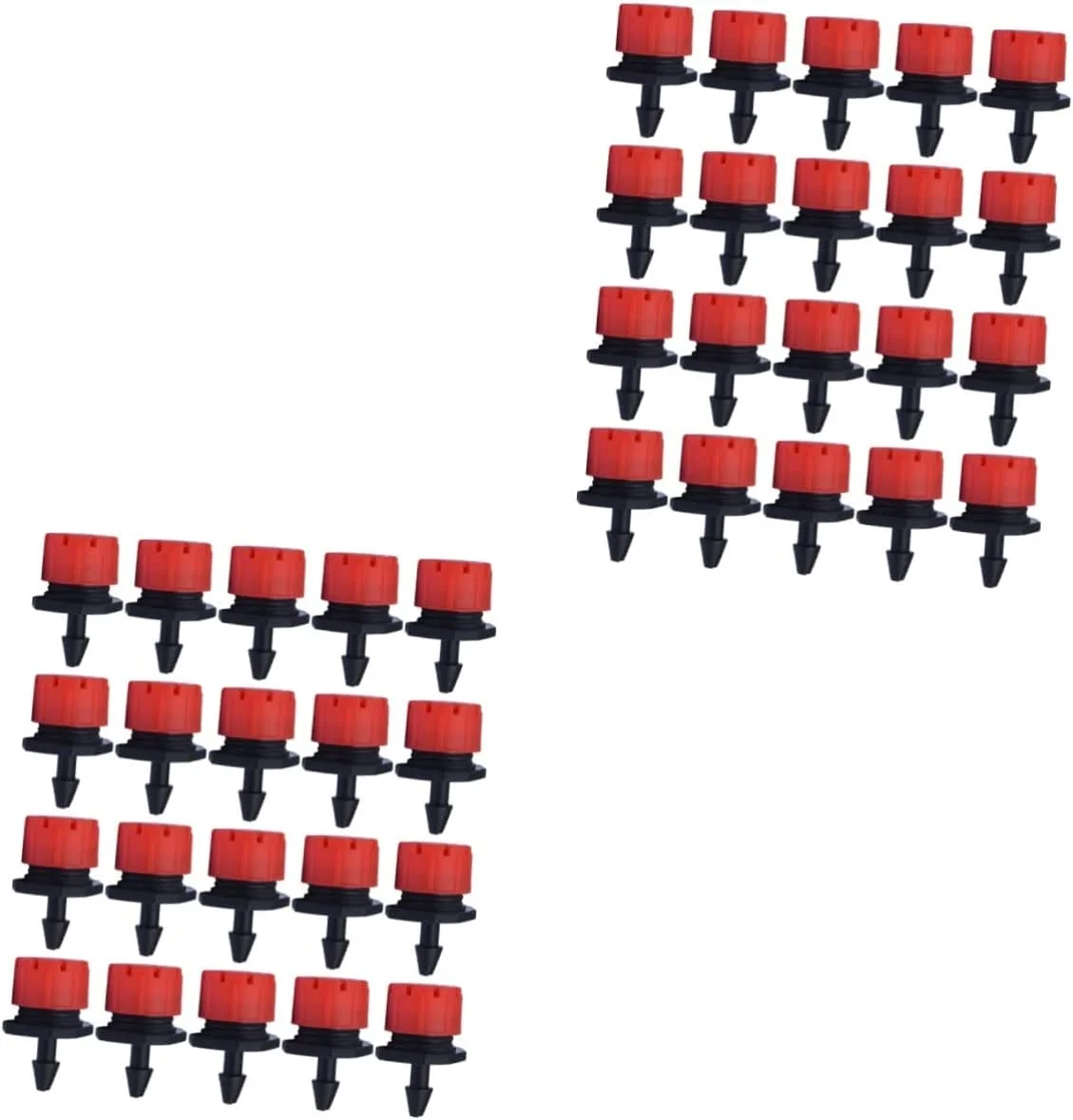 300 Pcs Adjustable Dripper Micro Garden Emitters Small Micro Drippers Garden Drip Nozzle Head Irrigation Sprinkler Emitter Irrigation Adjustable Drippers 8-Holes Micro Drippers