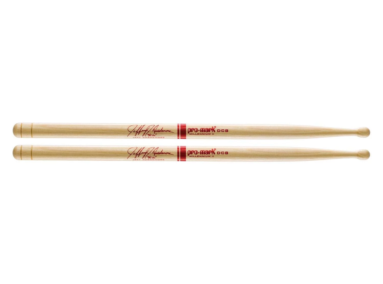 Promark Hickory DC8 Jeff Ausdemore Wood Tip drumstick