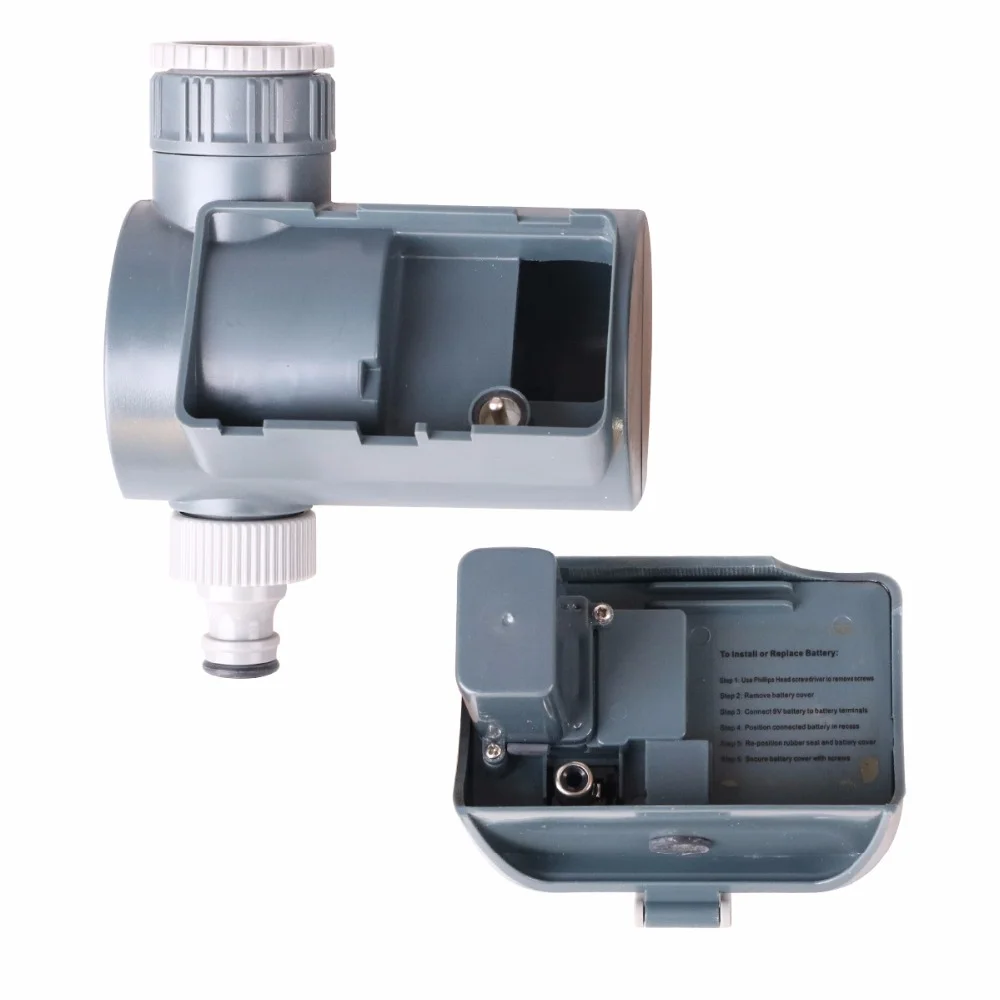 Waterproof LCD Screen Watering Timer Solenoid Valve Garden Water Timer Garden Irrigation Controller with Multifunction #21004