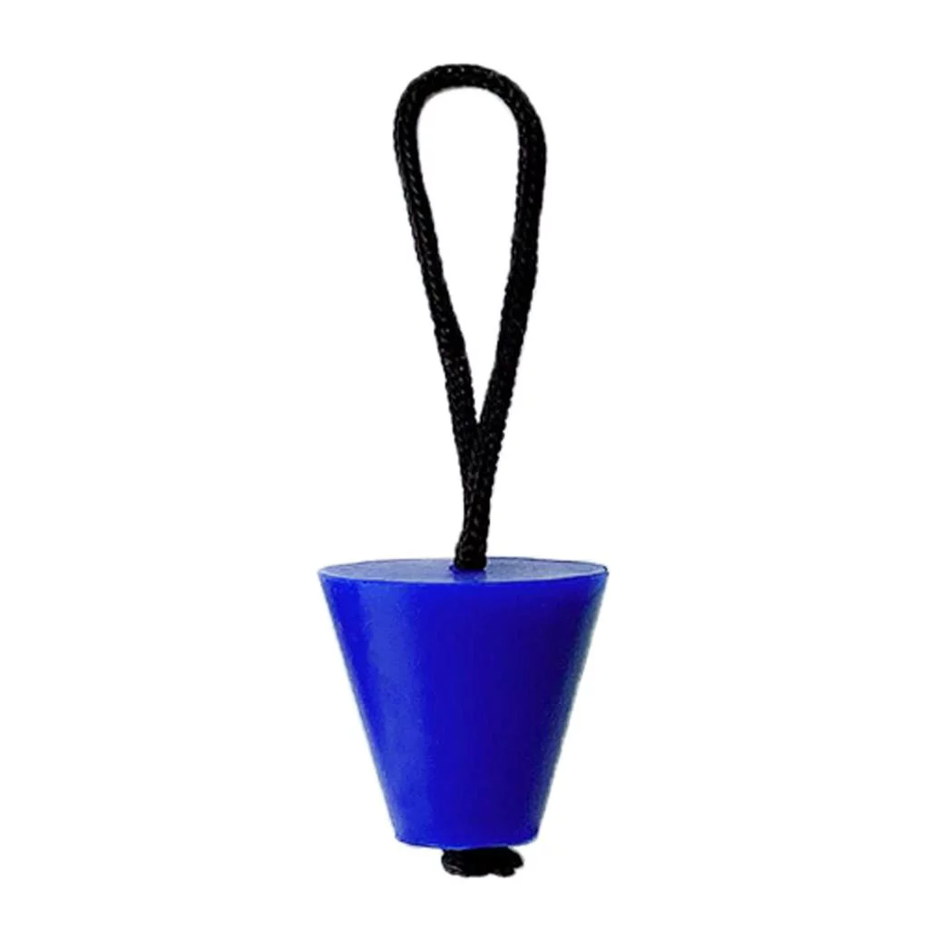 jiaping 6xRubber Kayak Canoe Boat Scupper Drain Holes Stopper for Rope Blue