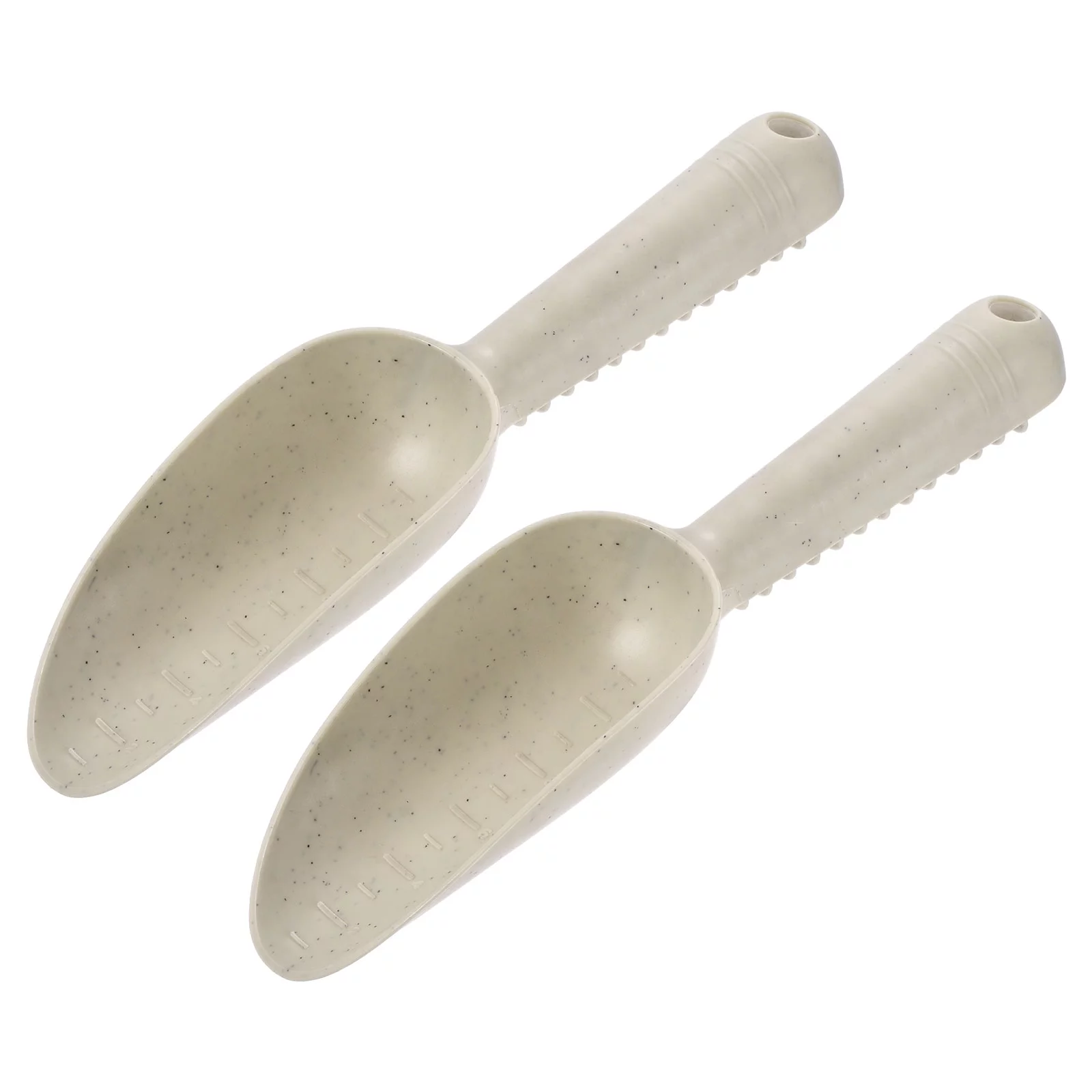 Uxcell 10'' Gardening Shovel Spoons Soil Scoops Transplanting Tools, Marble 2 Pack