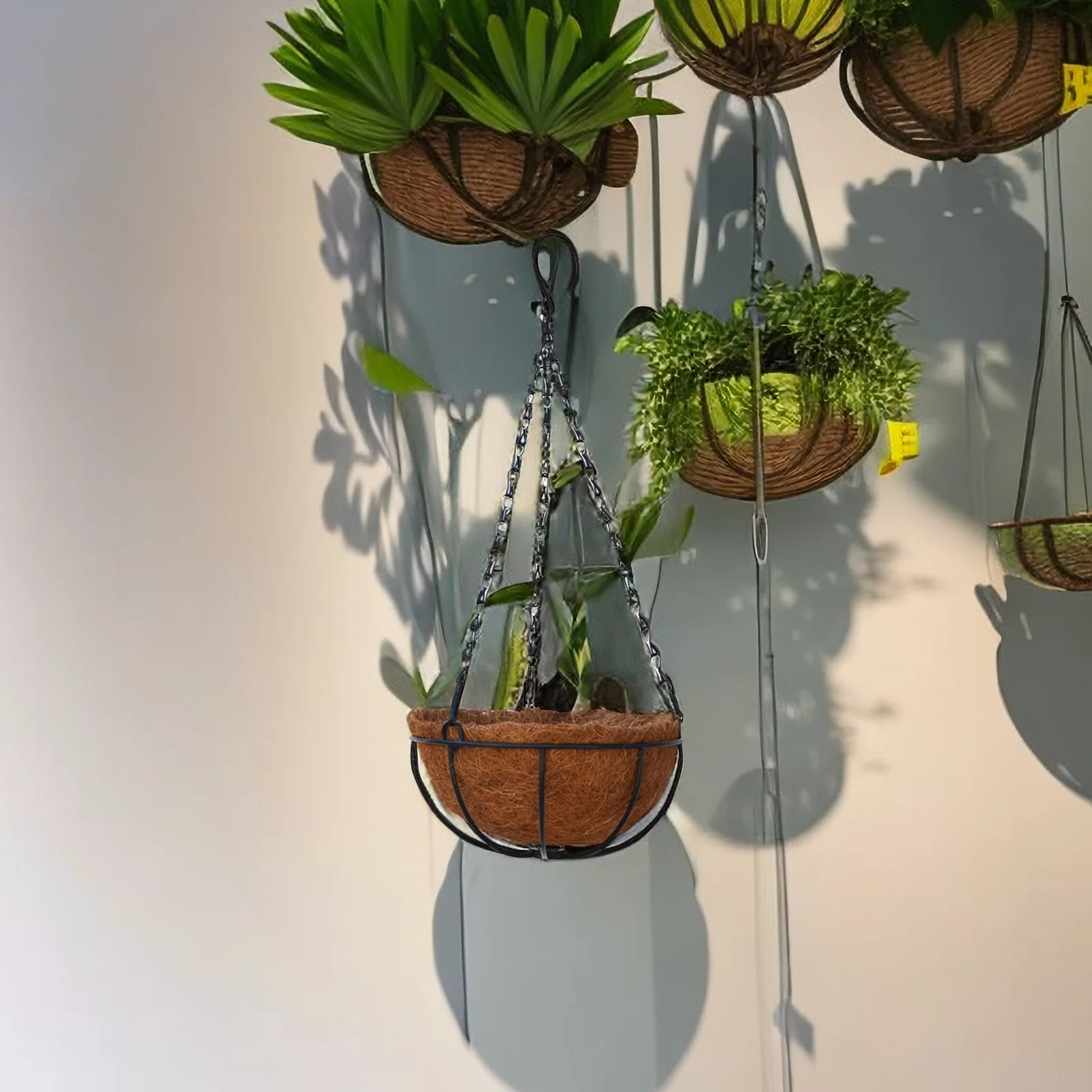 1pc Planter Hanging Flower Basket Growers Flower Pots Hanger Garden 14in 14inch