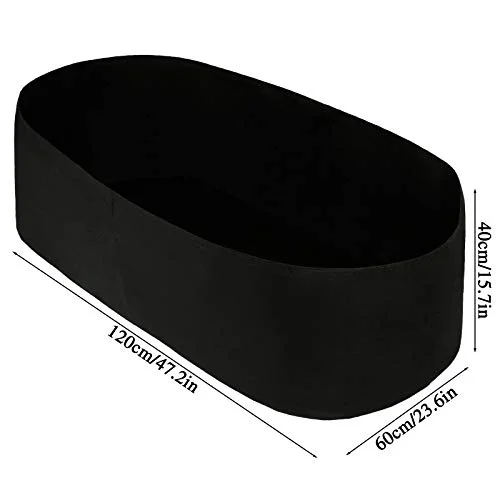 Pannow Fabric Raised Planting Bed, Garden Grow Bags Herb Flower Vegetable Plants Bed Rectangle Planter for Plants Flowers and Vegetables (2ft x 4ft)