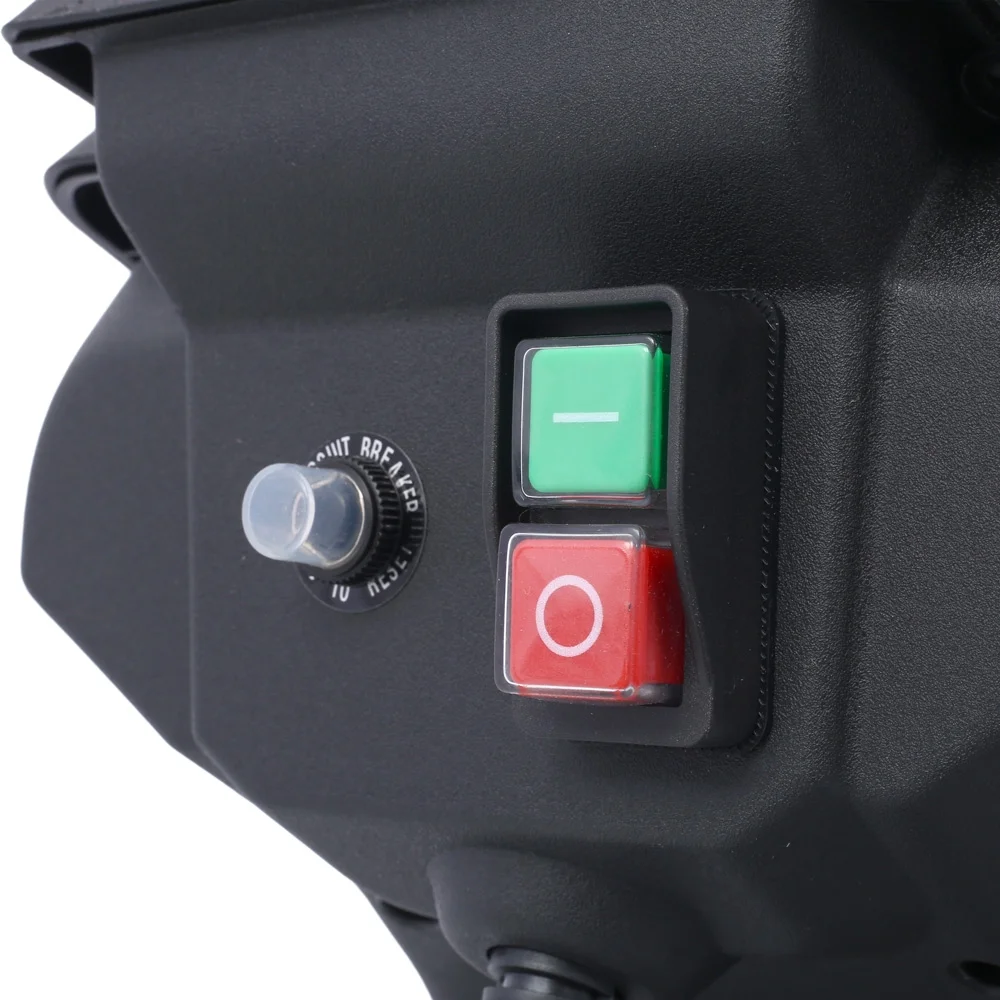 Yone jx je 15Amp Electric Wood Chipper/Shredder with Wheels Electric Garden Shredder Portable Chipping Width Collection Bag, Double Sided Blade System, Auto Shut-Off Green