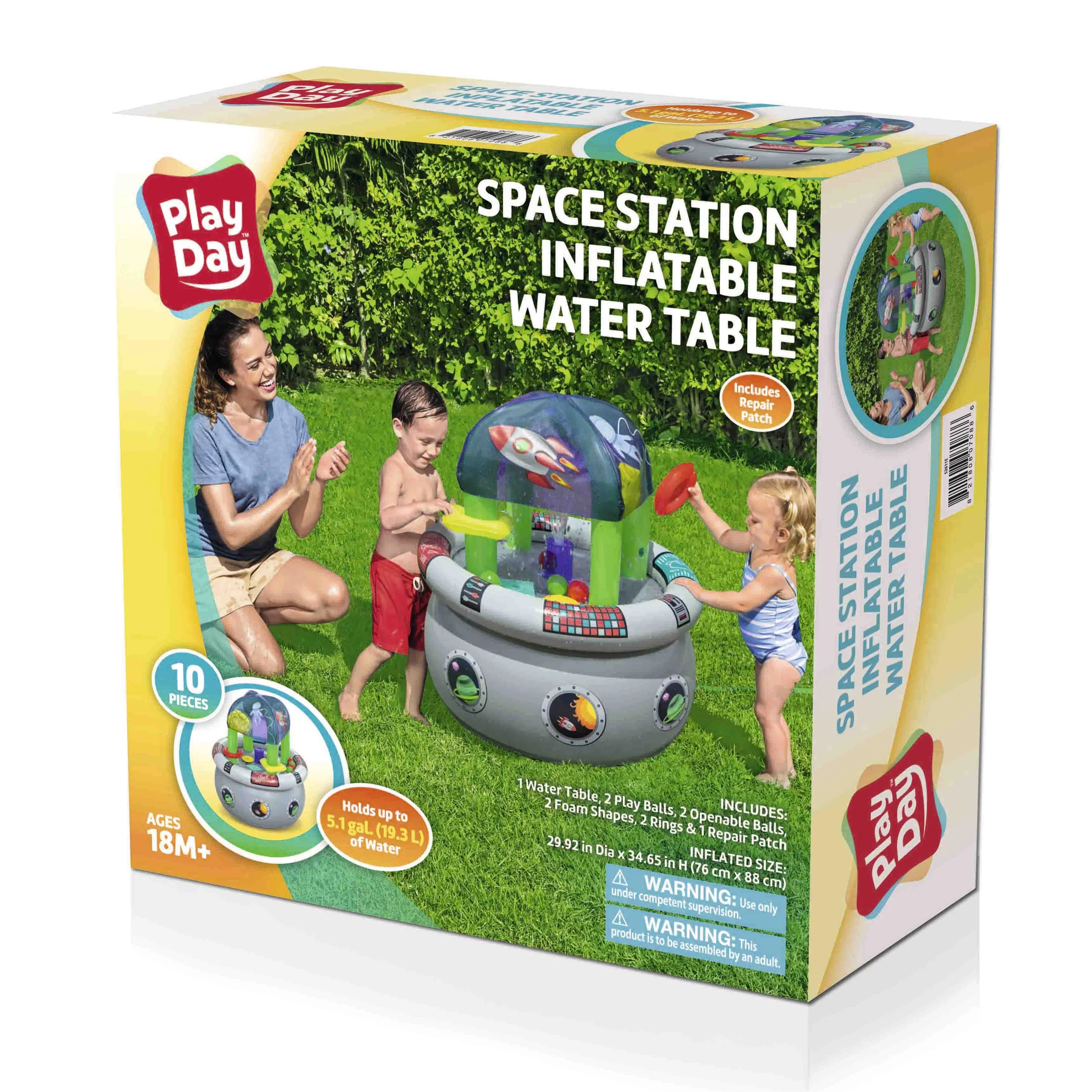 Play Day 30 in. x 35 in. Child Inflatable Water Table Ages 18M+