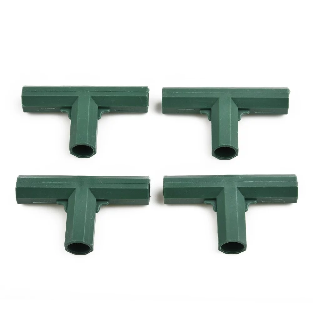 4 Pcs Plastic Garden Climb Plant Awning Joints Connector Frame Greenhouse Bracket