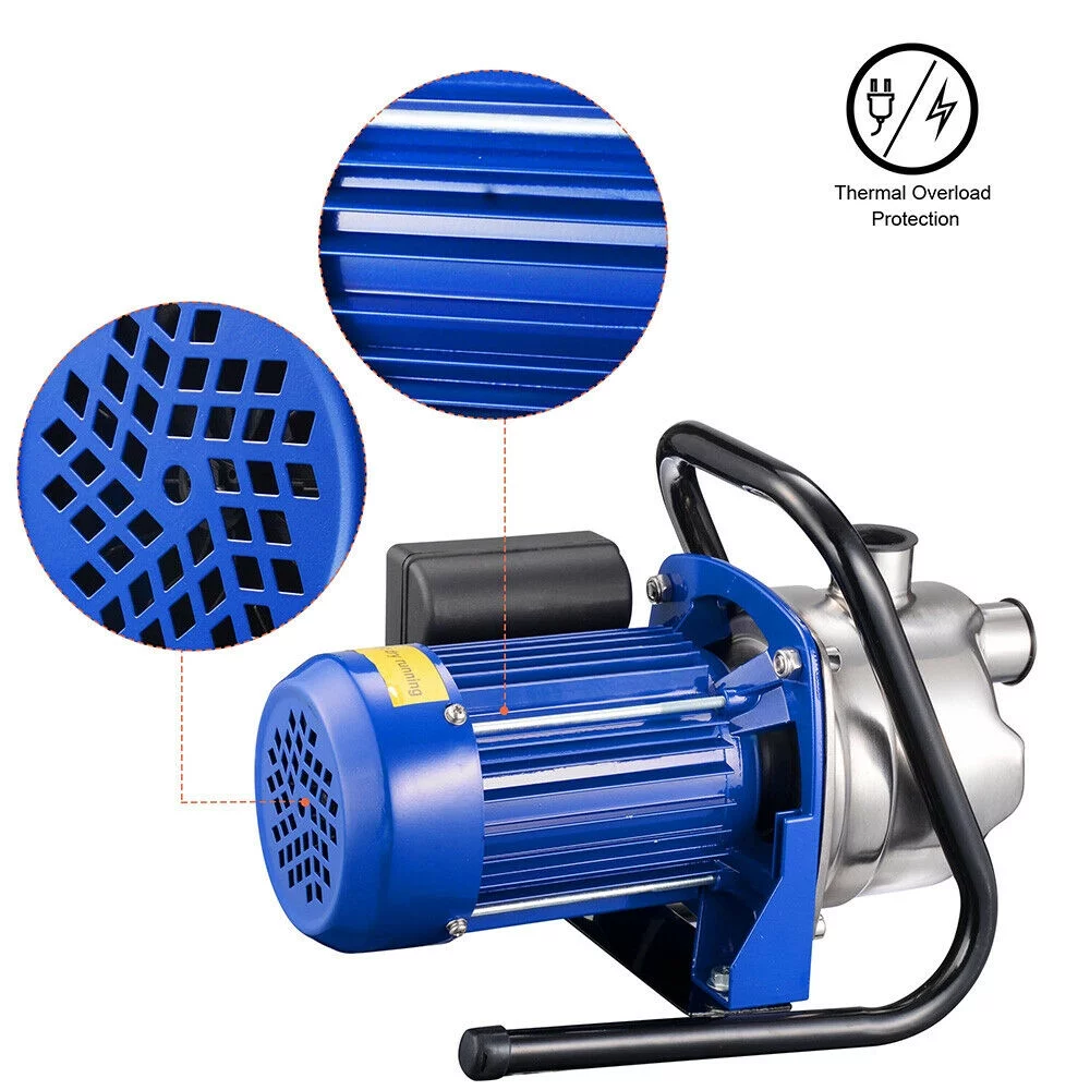 600W Electric Water Booster Pump Stainless Steel Garden Sprinkler Pump Pond Pool