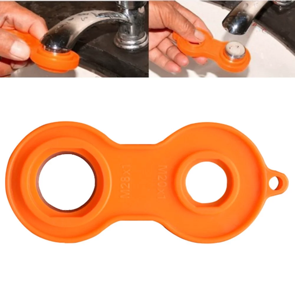 Yannee 1 Pcs Aerator Key,Universal Mixing Nozzle Aerator Key Aerator Key Aerator Wrench M20 M22 M24 M28,Orange
