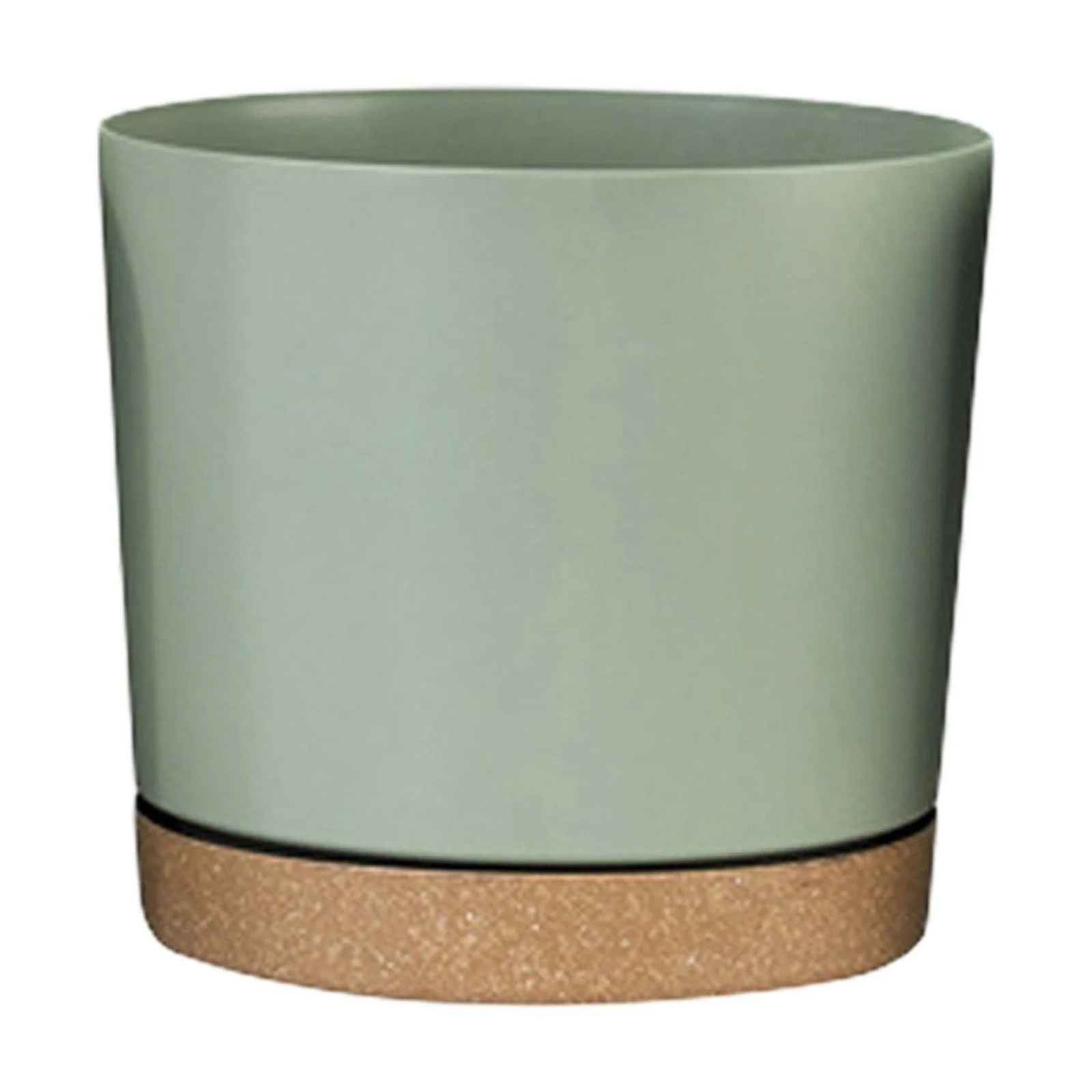 MOQIN 7.9 Inch Plant Pots, 2Pack Planters for Indoor Plants with Drainage Holes and Removable Base, Modern Decorative for Outdoor Garden Planters