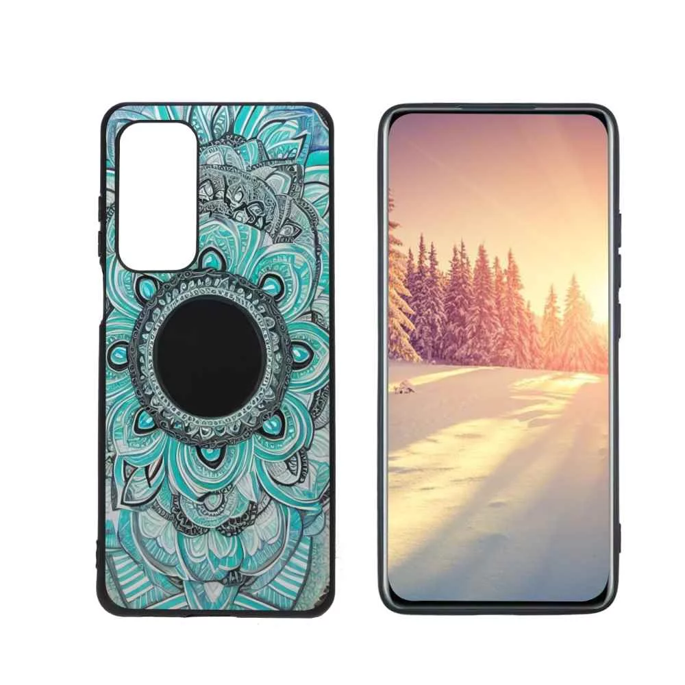 Compatible with Motorola MOTO Edge 5G UW Phone Case, Mandala-11 Case Men Women, Flexible Silicone Shockproof Case for Motorola MOTO Edge 5G UW