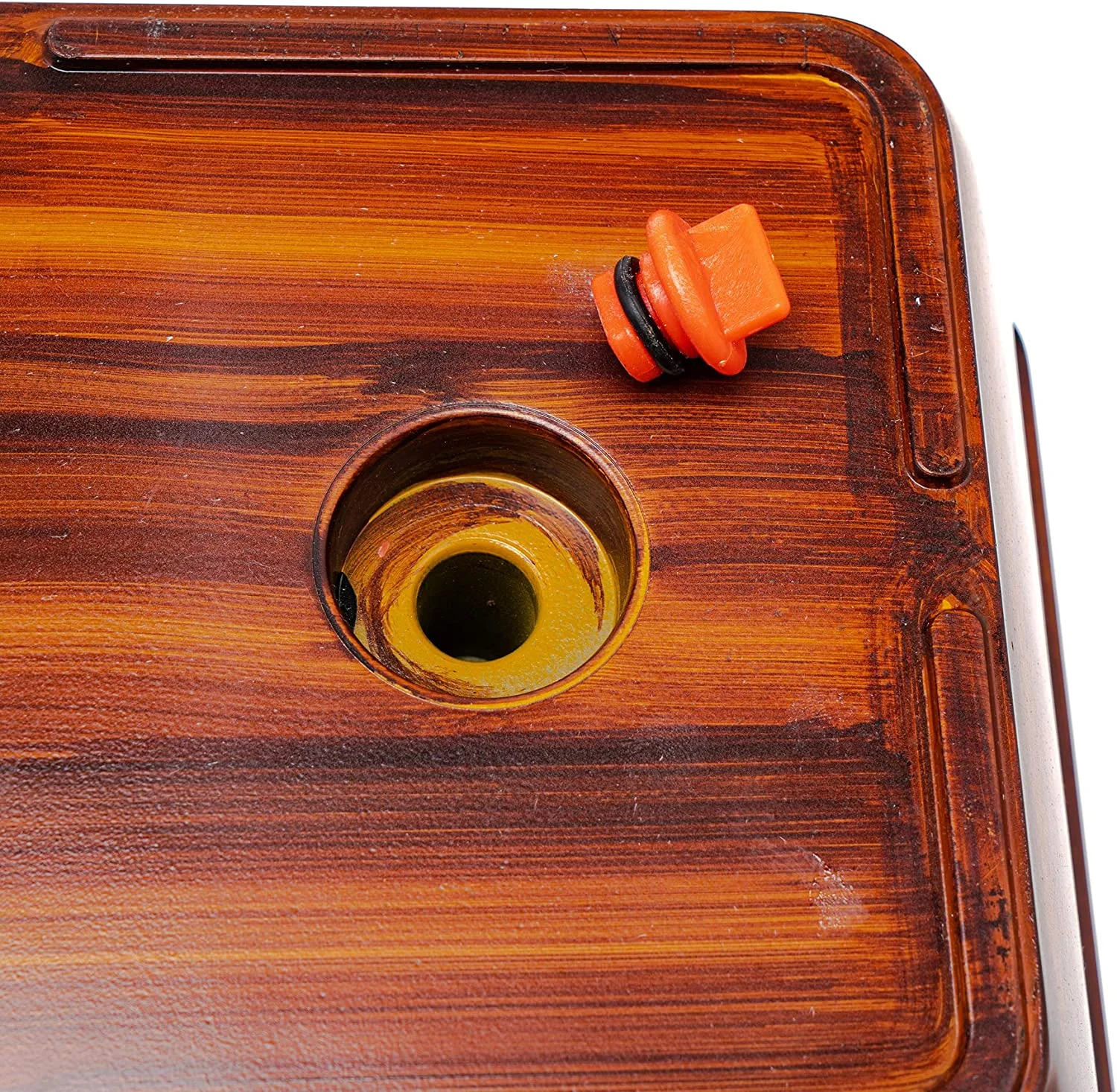 2-Pack Light Wood Decor Planter │Smart Self-Watering Planter Pot │Square Cone Flowerpot for Indoor and Outdoor (Dark Brown)