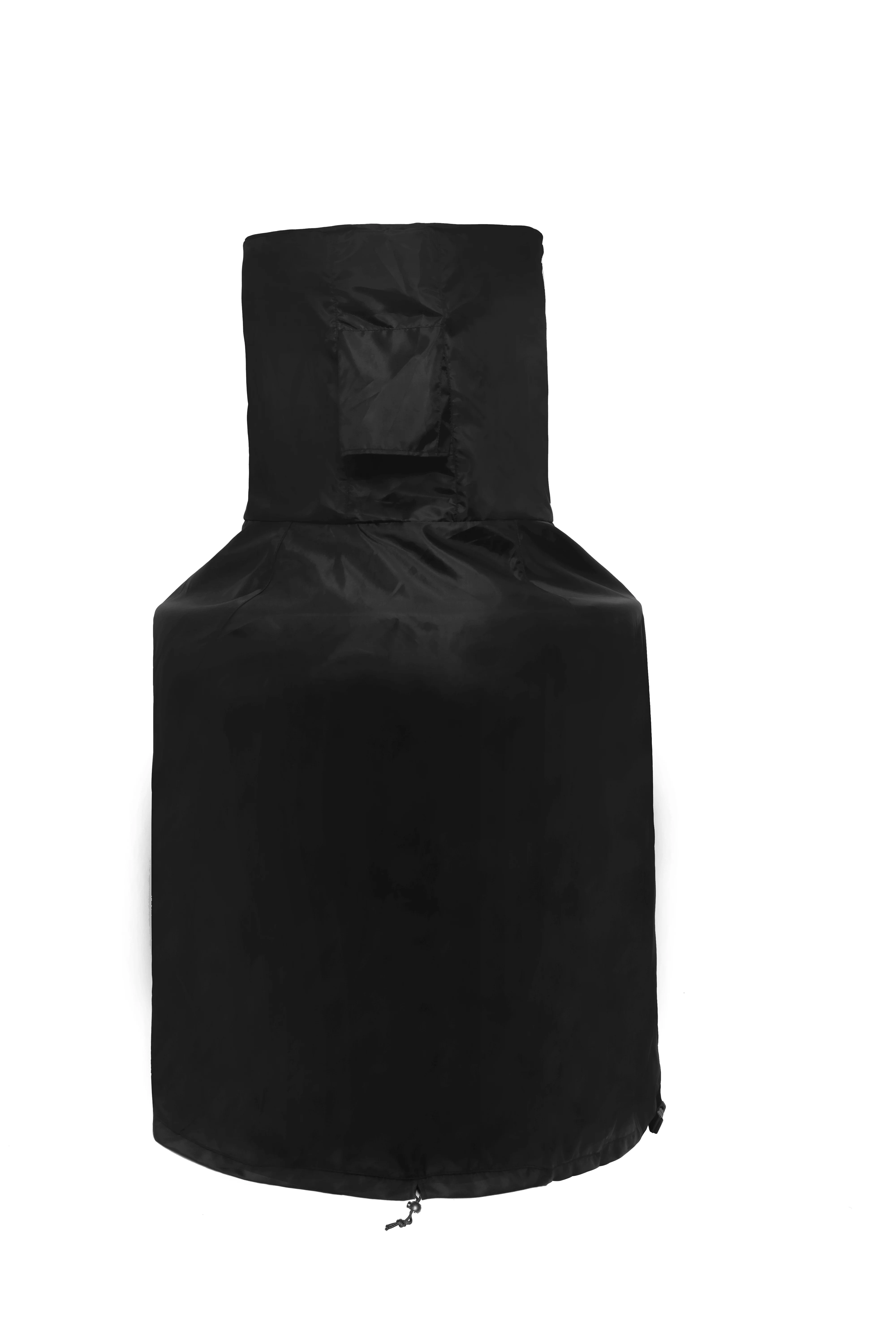 SIRUITON Chiminea Cover Outdoor Waterproof Breathable Oxford Polyester Chiminea Protective Cover Black,(High) 48×(Bottom Width) 25×(Top Width) 9in