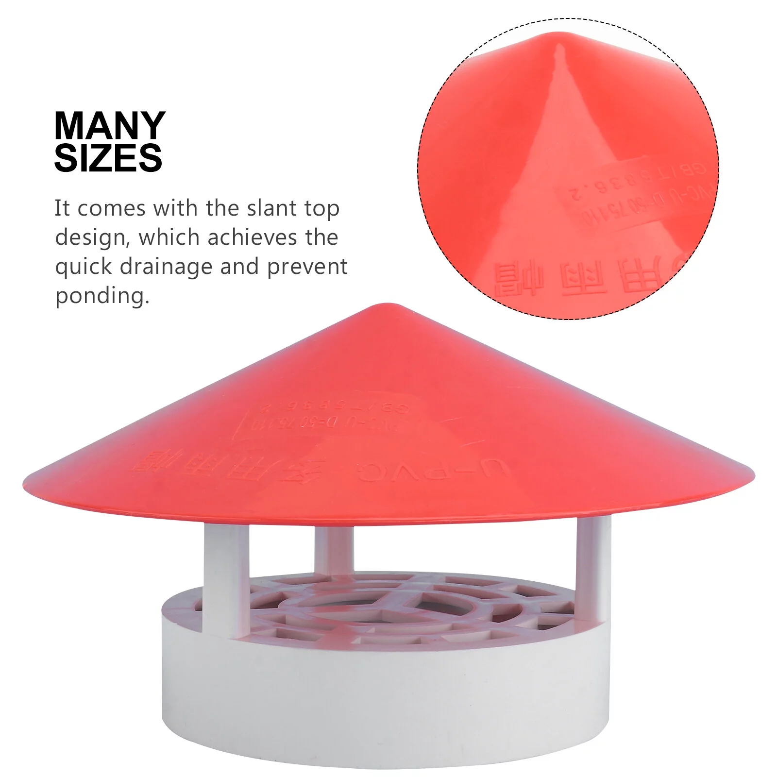 Gongxipen 1pc Chimney Rainproof Cover Smokestack Waterproof Smoke Funnel Rainproof