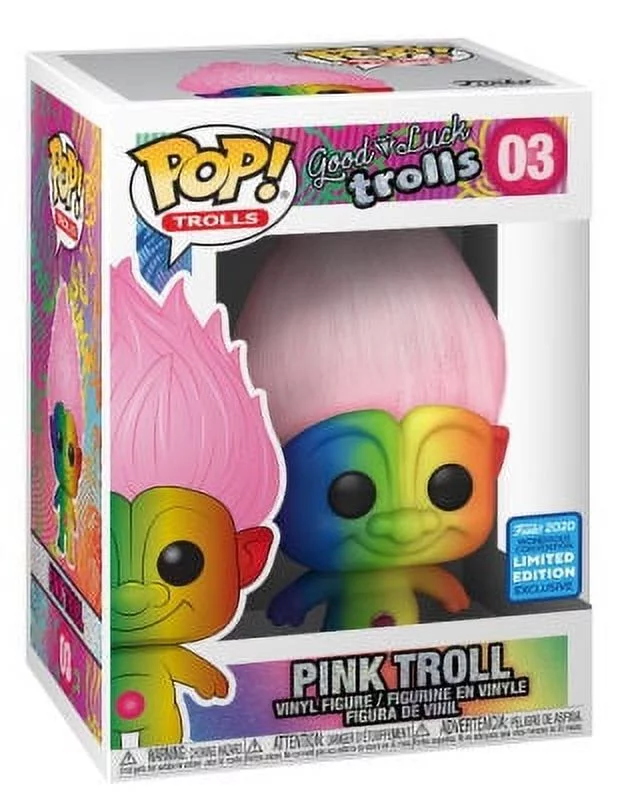 POP: Trolls Classic - Rainbow Troll with Pink Hair (B&N Exclusive)