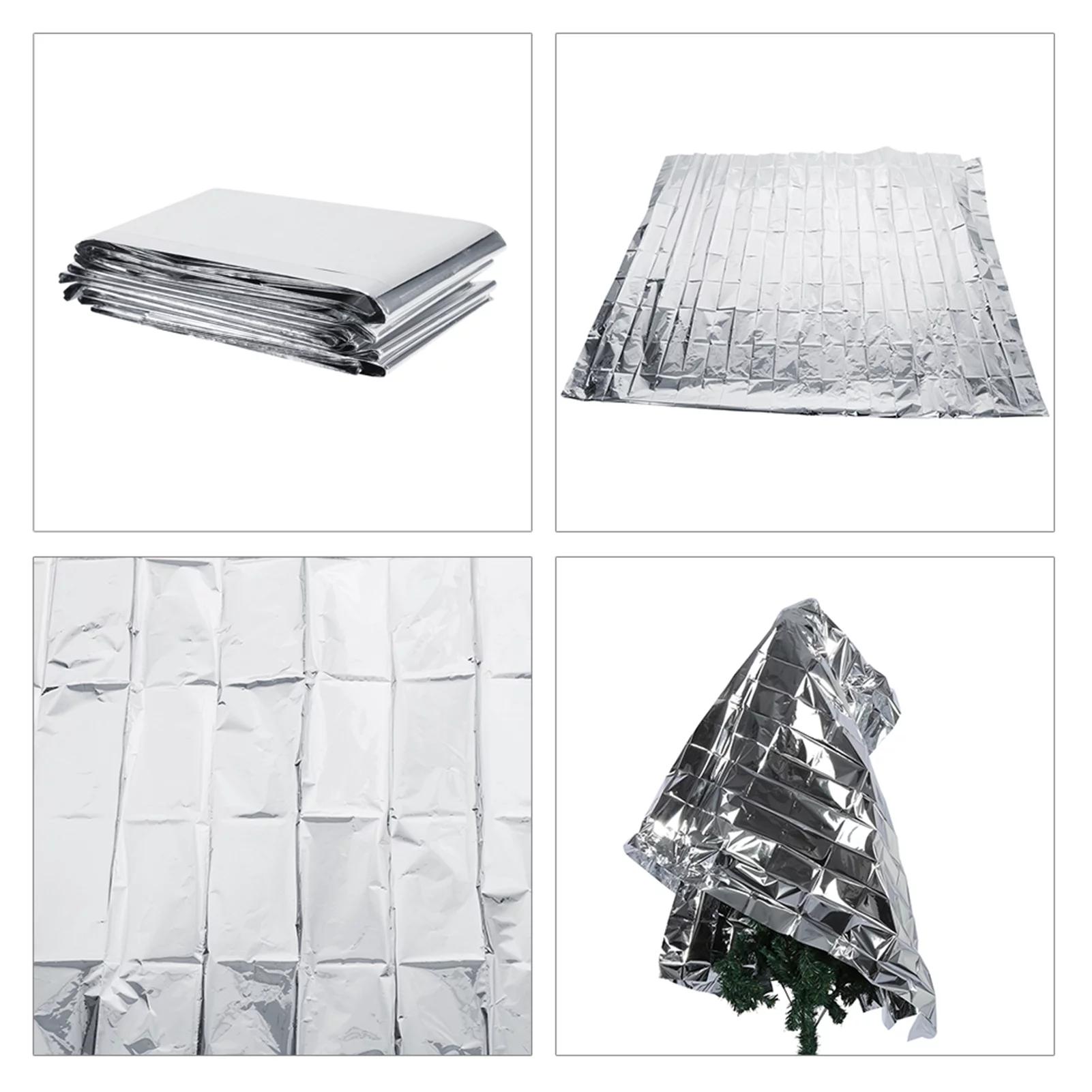 Nikou Reflective Film - Plant Reflective Film 1Pc 210 x 120cm Silver Plant Reflective Film Garden Greenhouse
