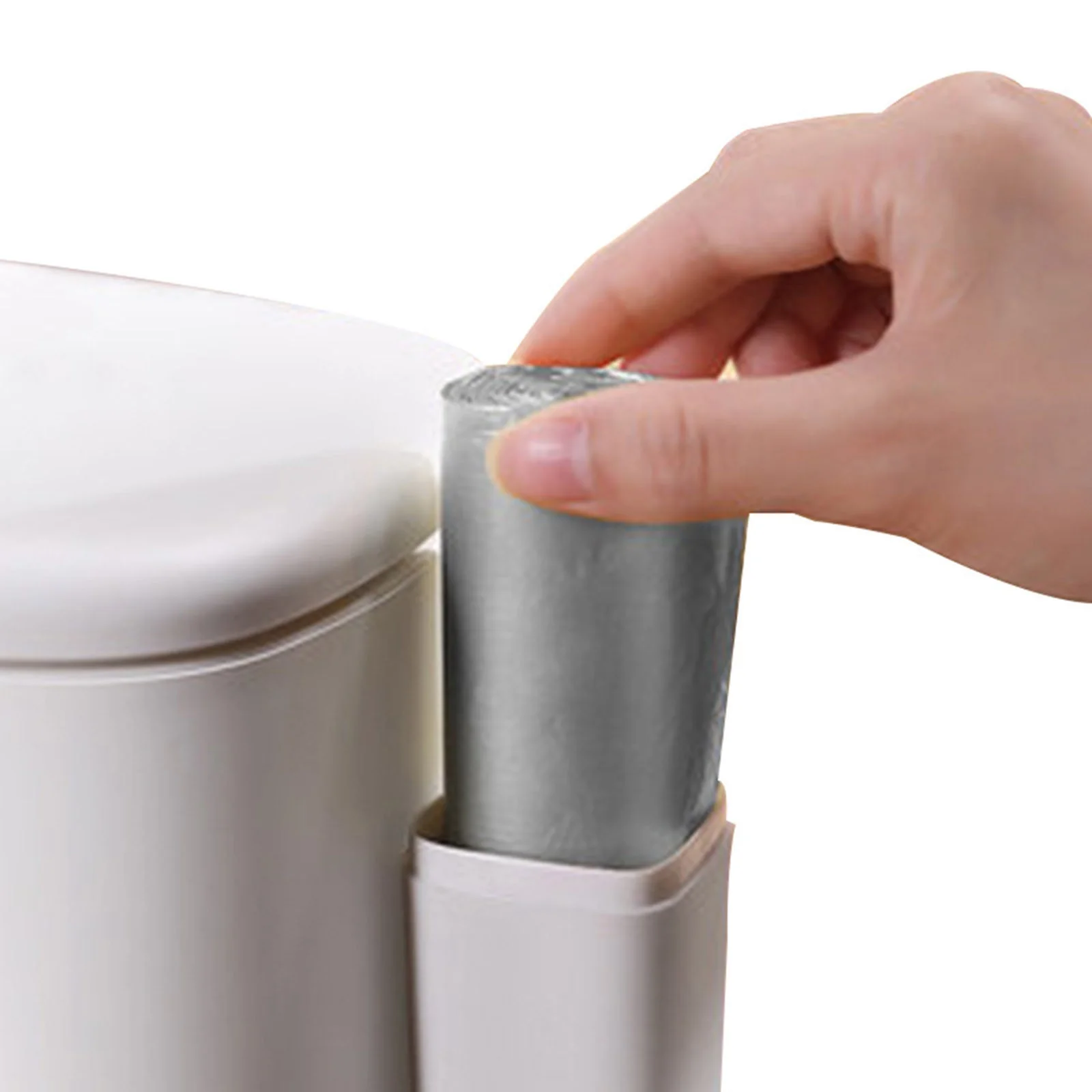 Yard Debris Bags Toilet Can Narrow Slit With Cover Household Toilet Creative Slit Integrated Toilet Brush Paper Paper Covered Paper Bridesmaid Proposal Gifts