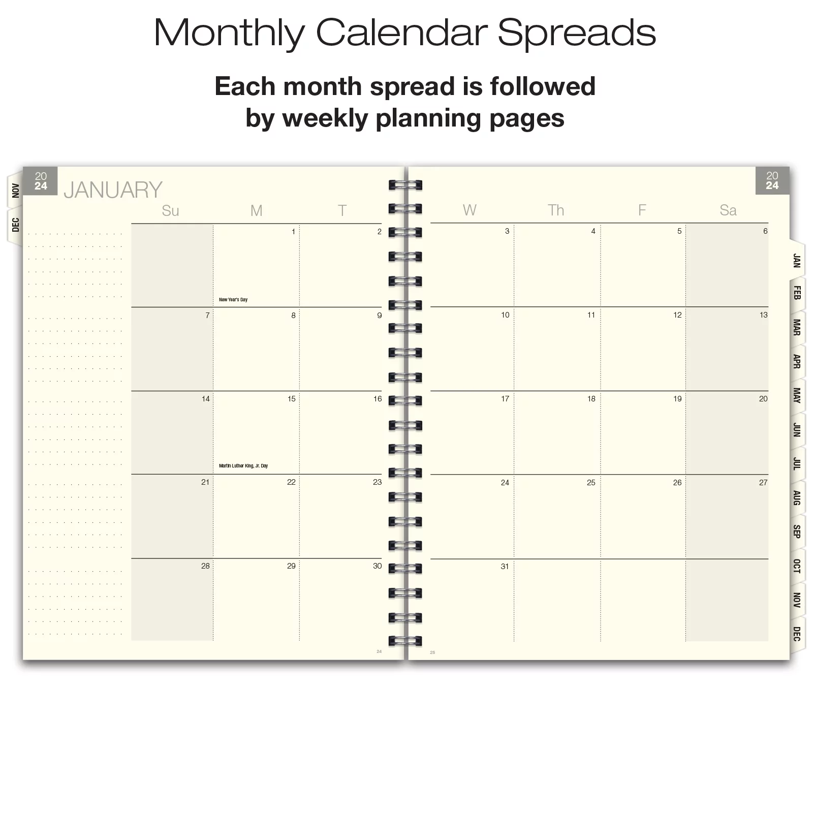 Essential Monthly & Weekly Planner 5