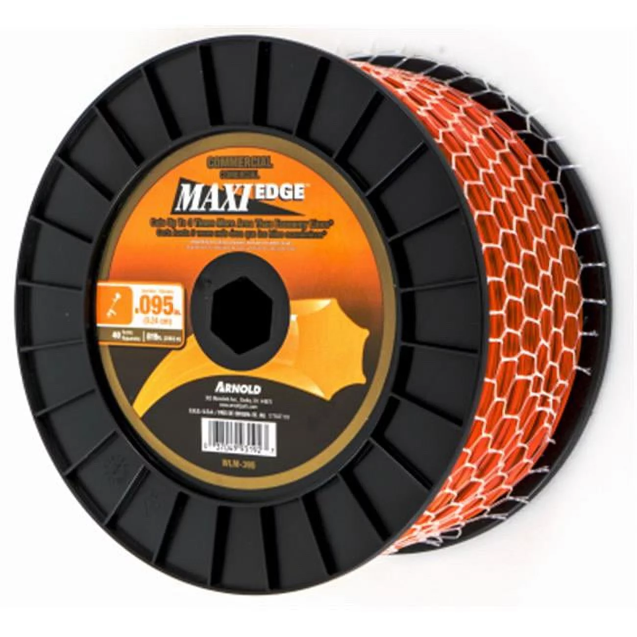 819 ft. x 0.09 in. Twisted Trimmer Line, Orange